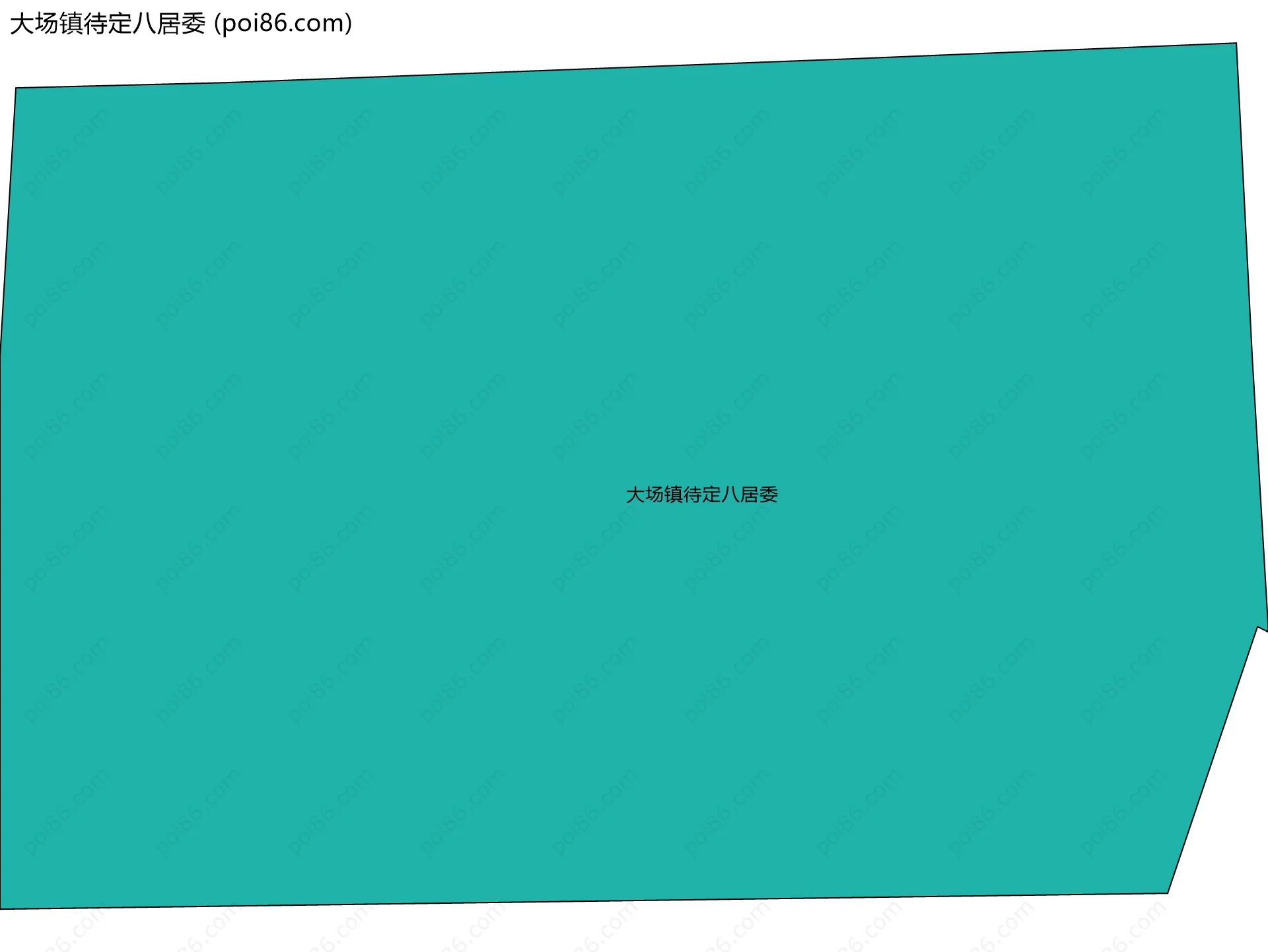 大场镇待定八居委边界地图