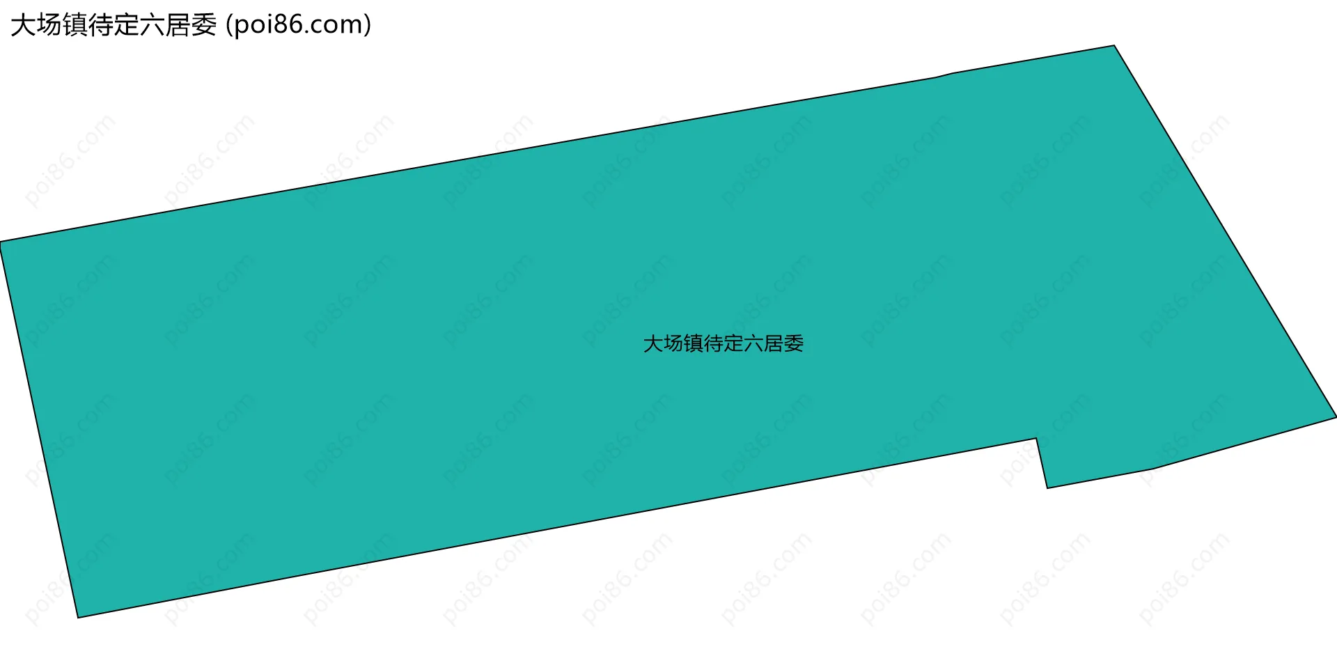 大场镇待定六居委边界地图
