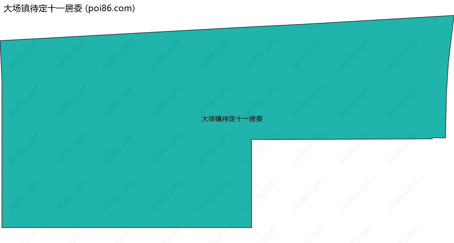 大场镇待定十一居委边界地图