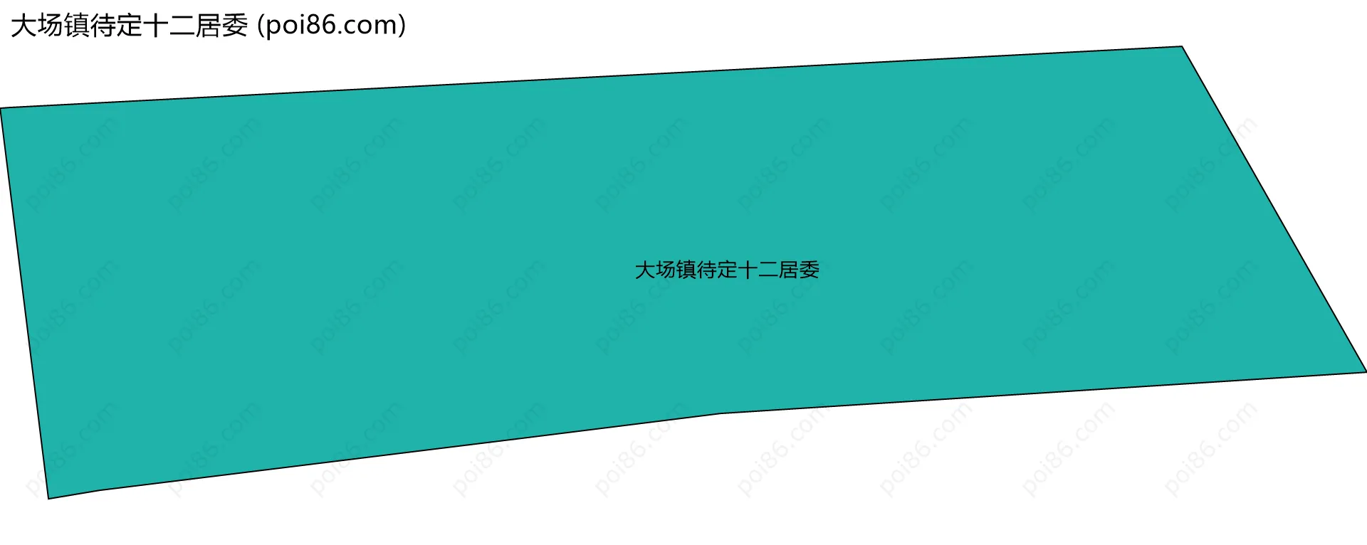大场镇待定十二居委边界地图