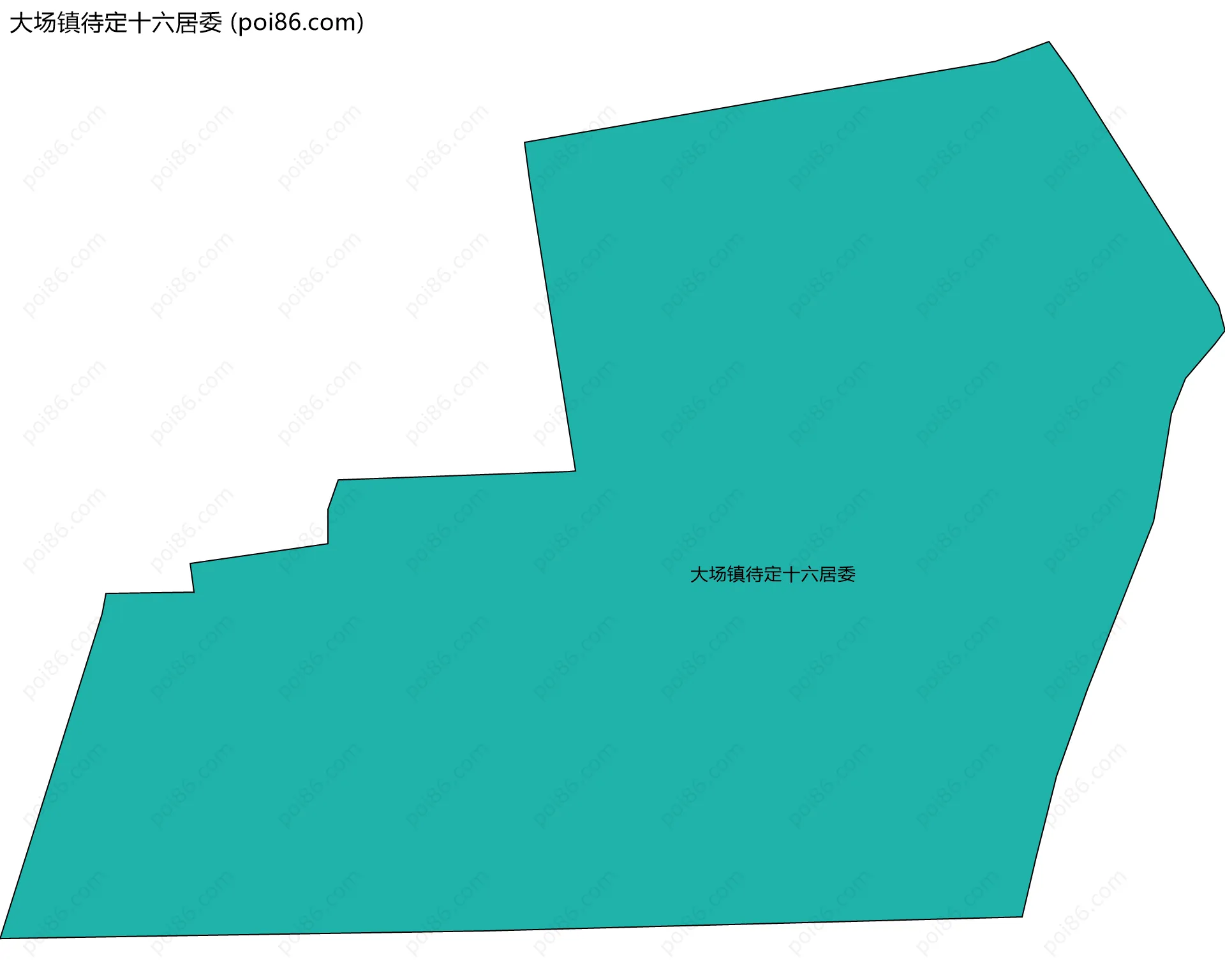 大场镇待定十六居委边界地图