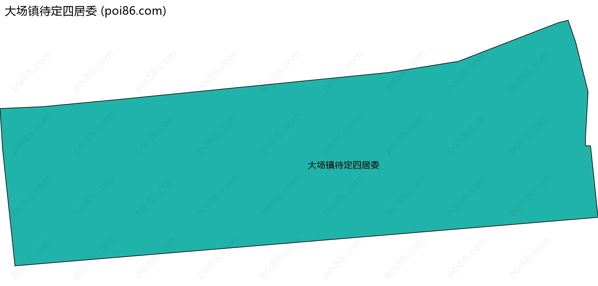 大场镇待定四居委边界地图