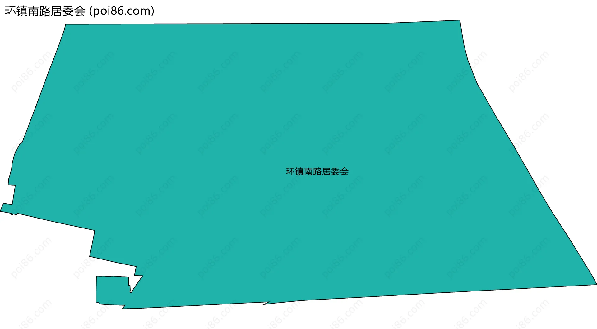 环镇南路居委会边界地图