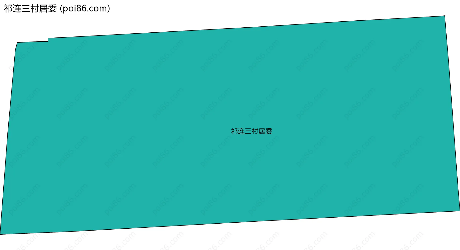 祁连三村居委边界地图