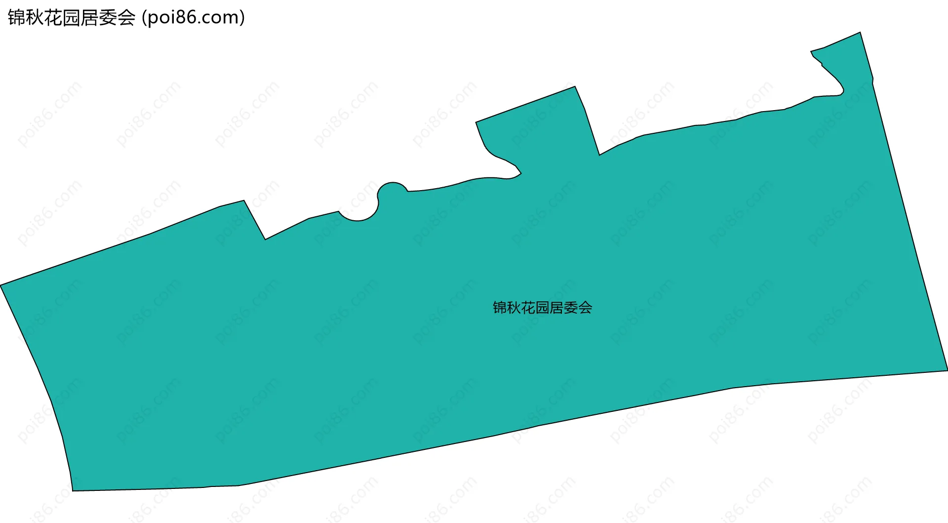 锦秋花园居委会边界地图