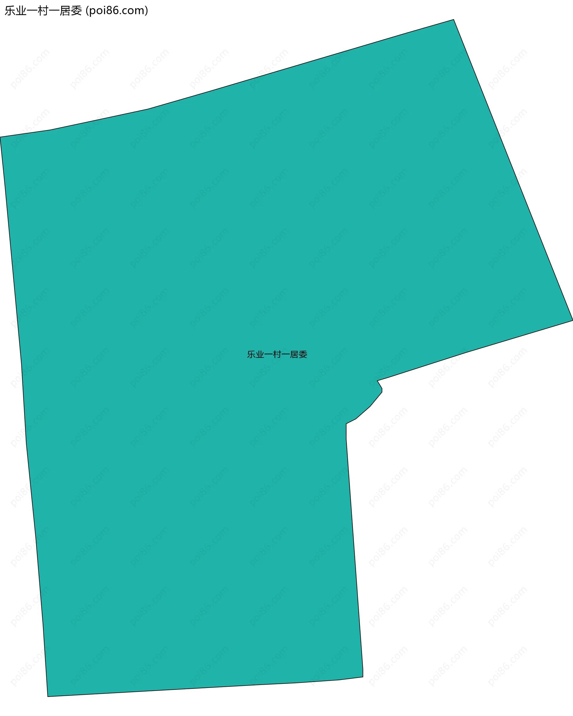 乐业一村一居委边界地图