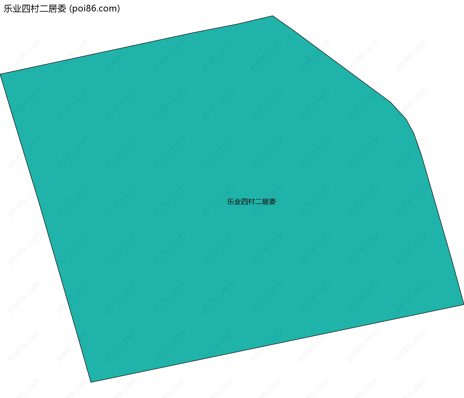 乐业四村二居委边界地图