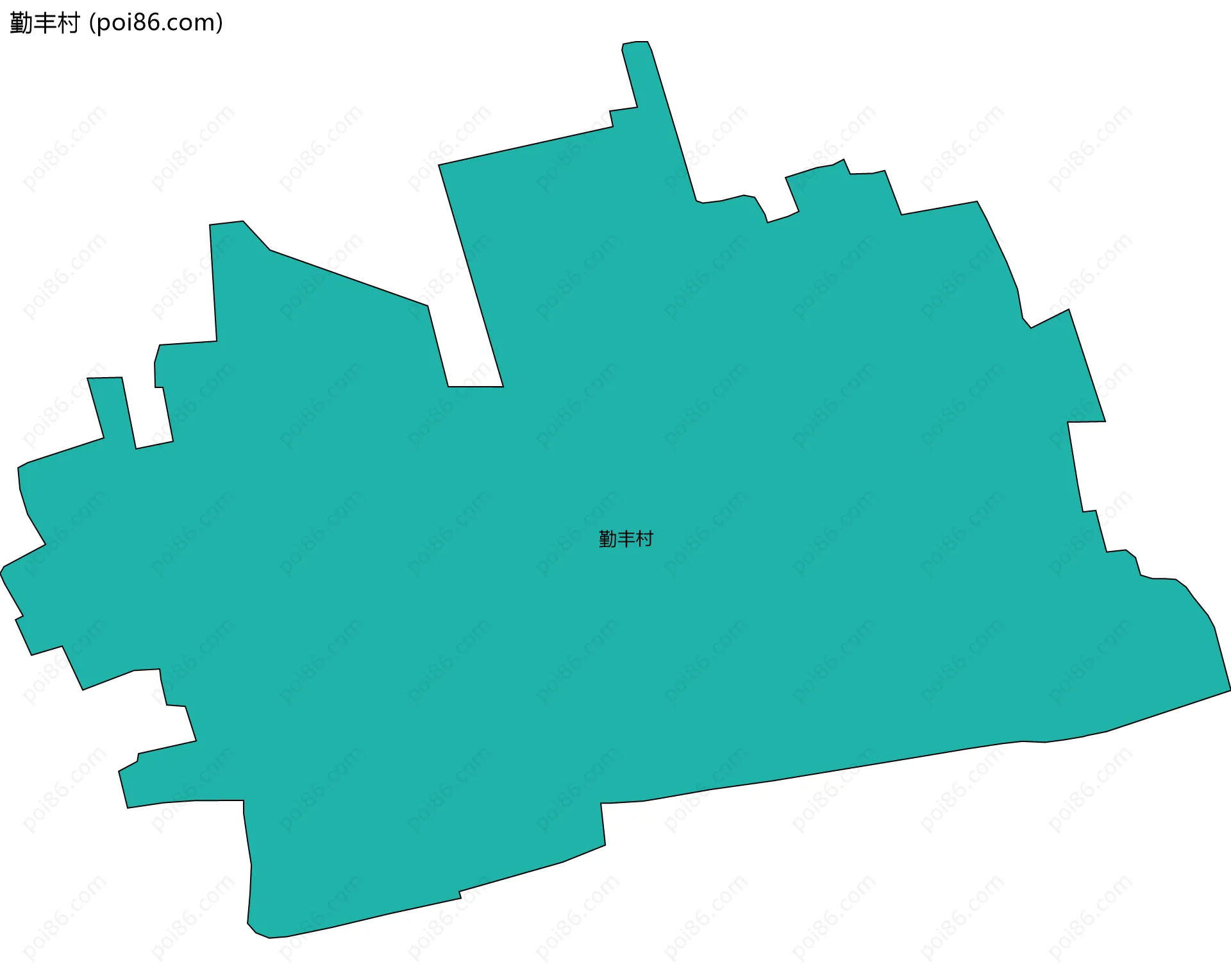 勤丰村边界地图