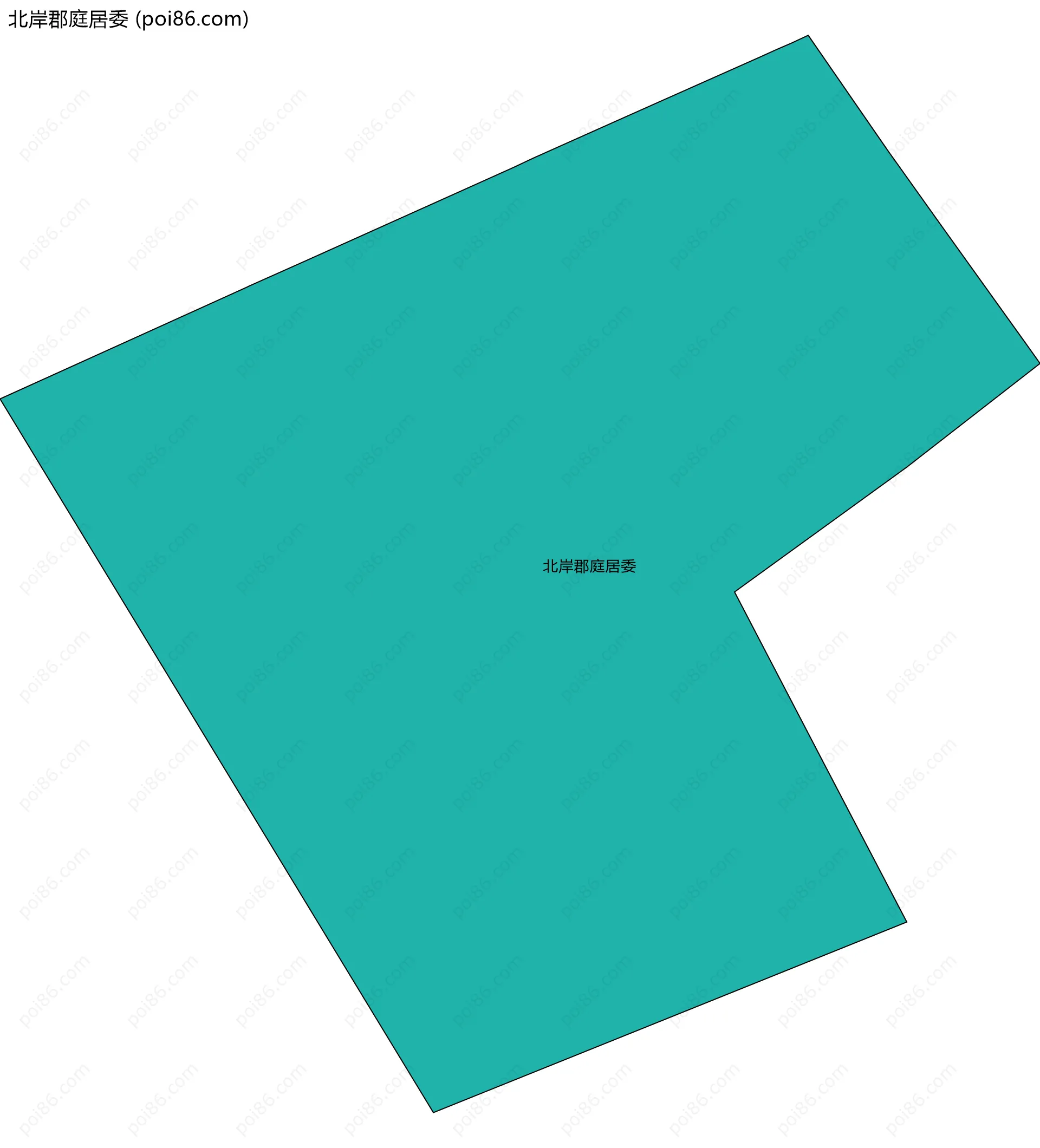 北岸郡庭居委边界地图