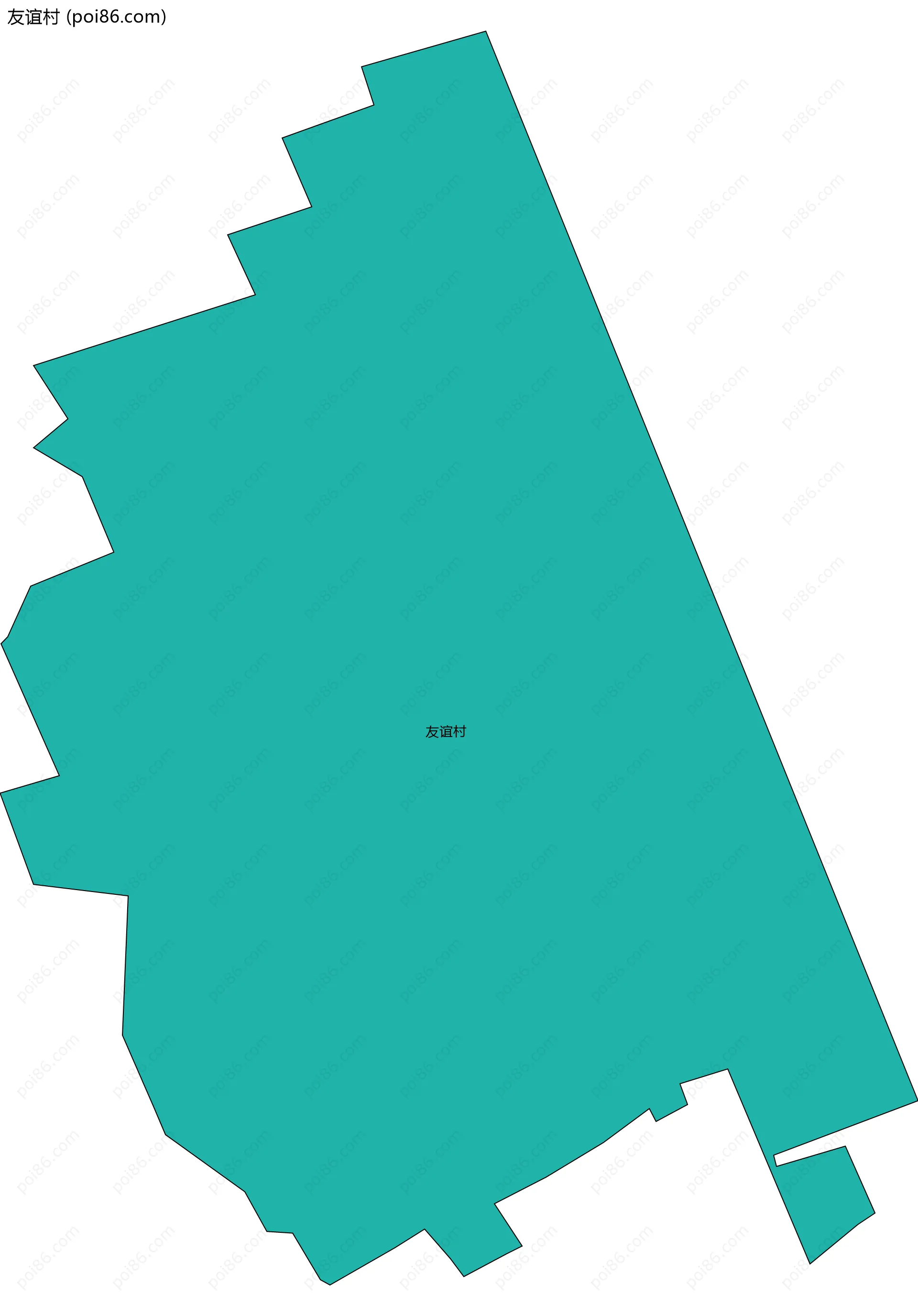 友谊村边界地图