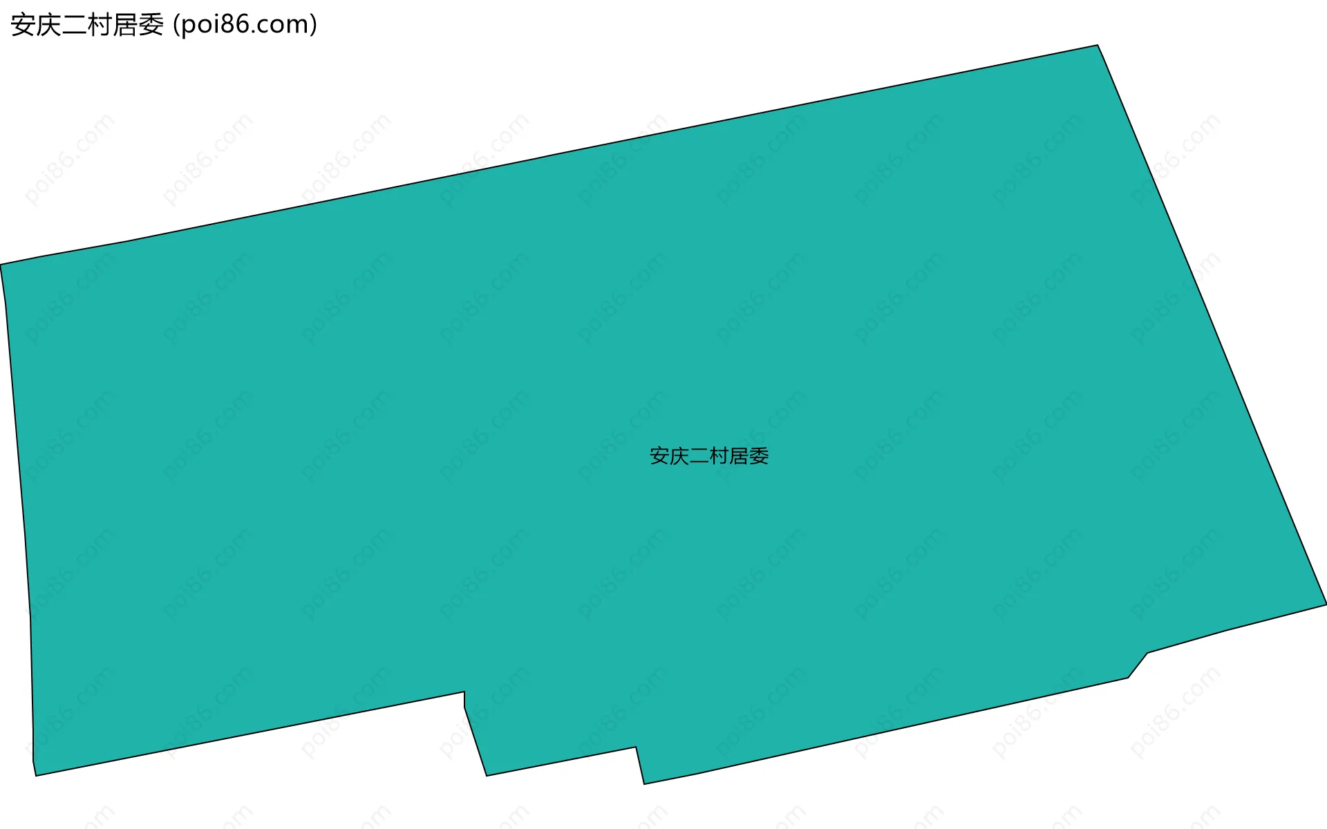 安庆二村居委边界地图
