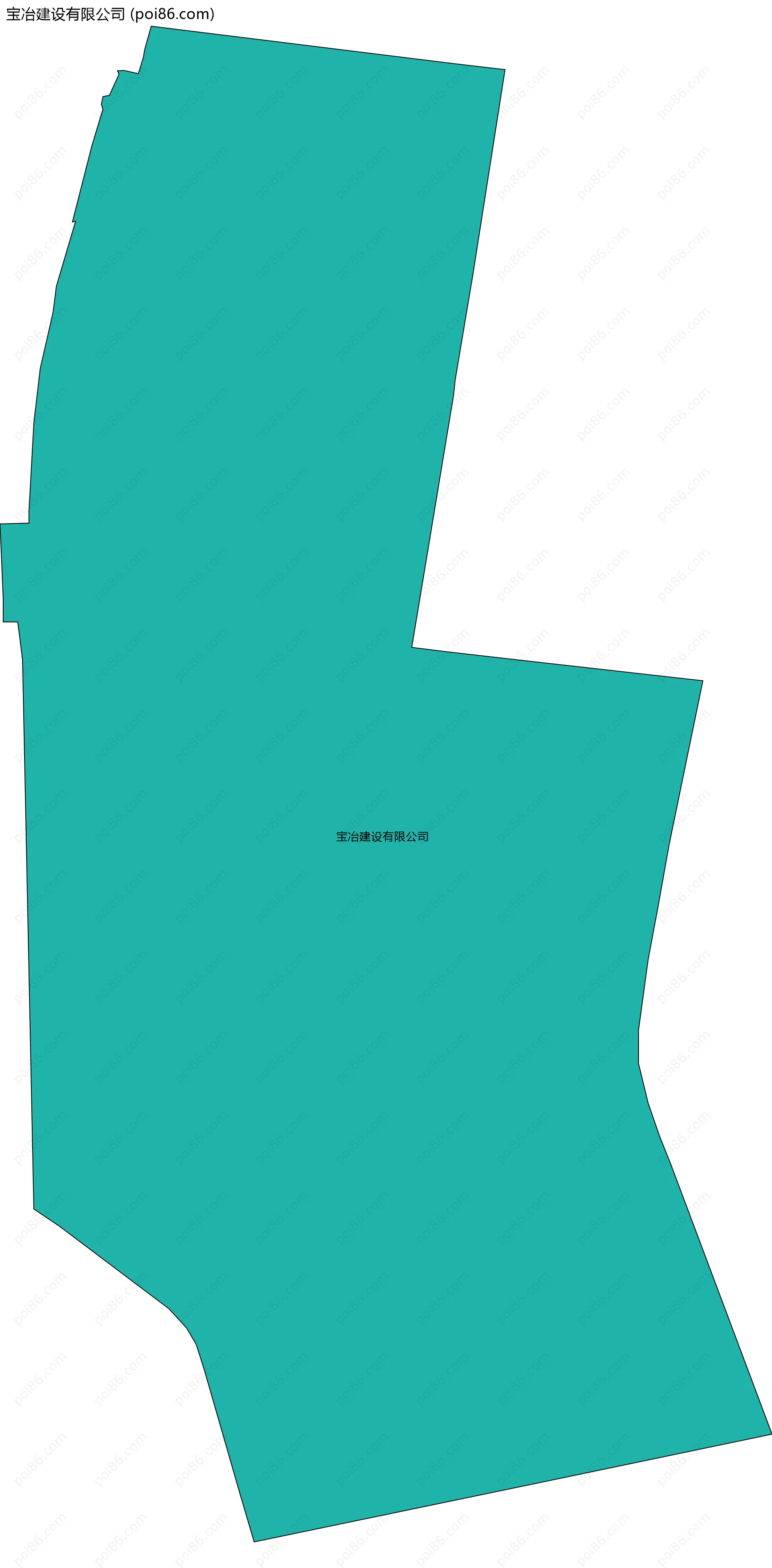 宝冶建设有限公司边界地图