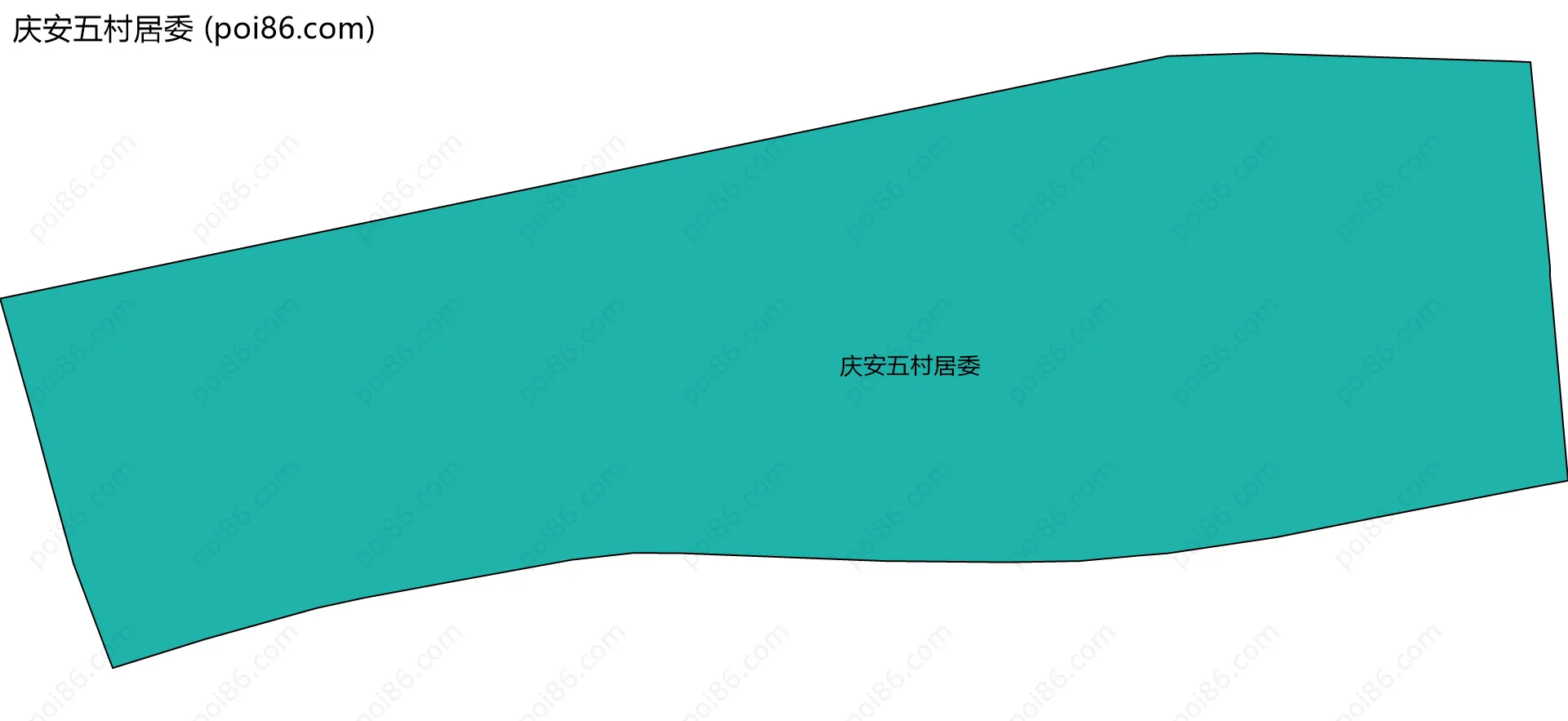 庆安五村居委边界地图