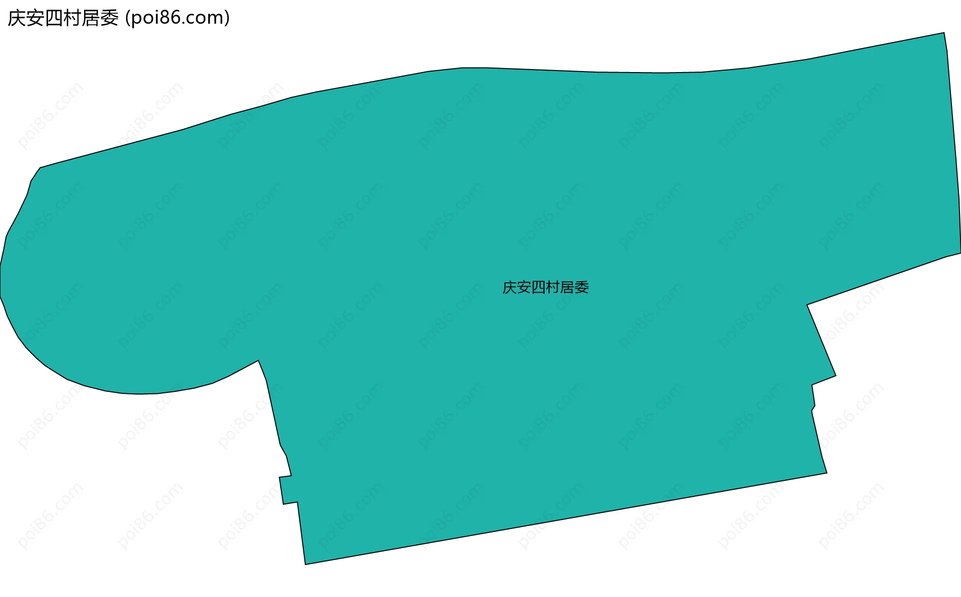 庆安四村居委边界地图
