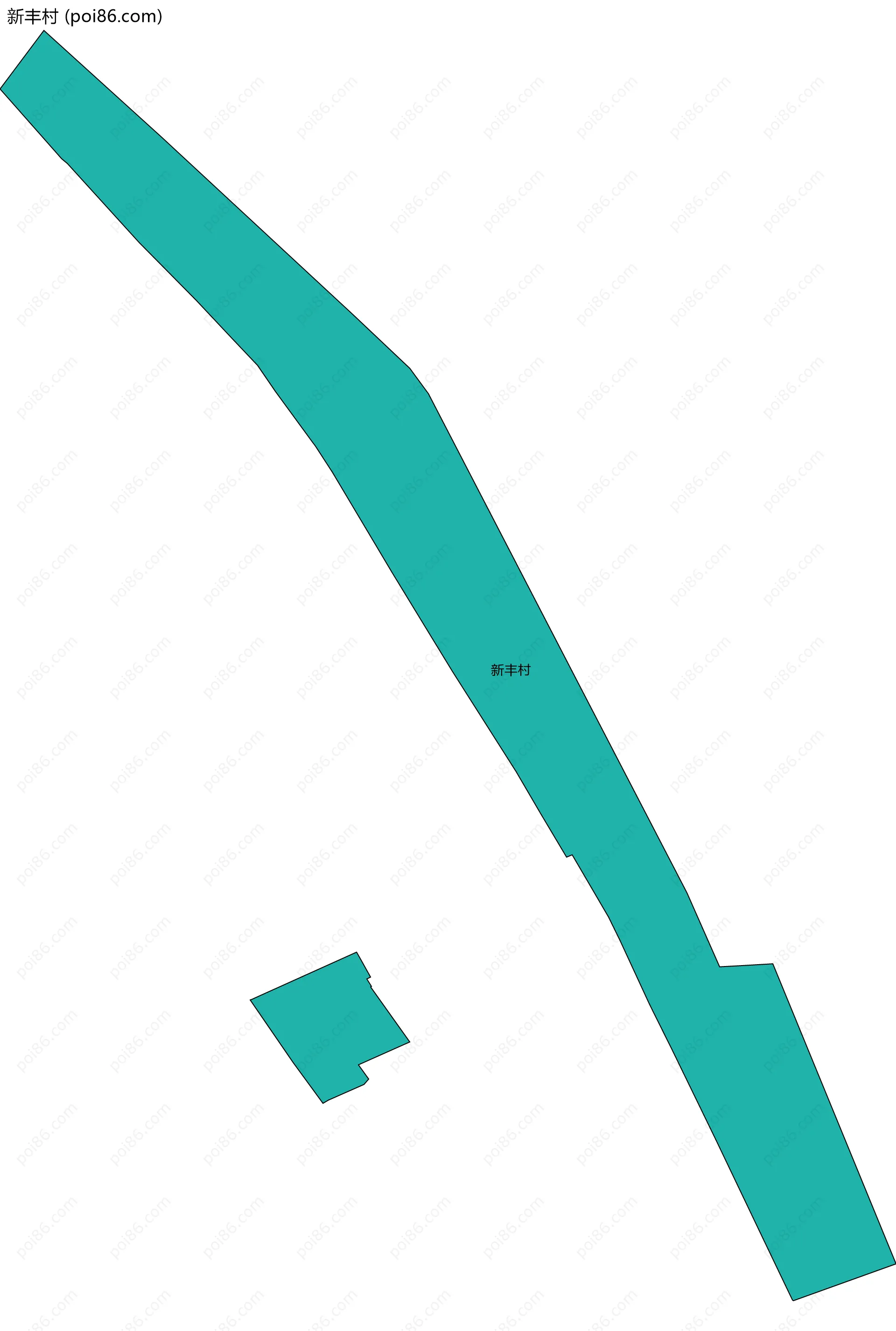 新丰村边界地图