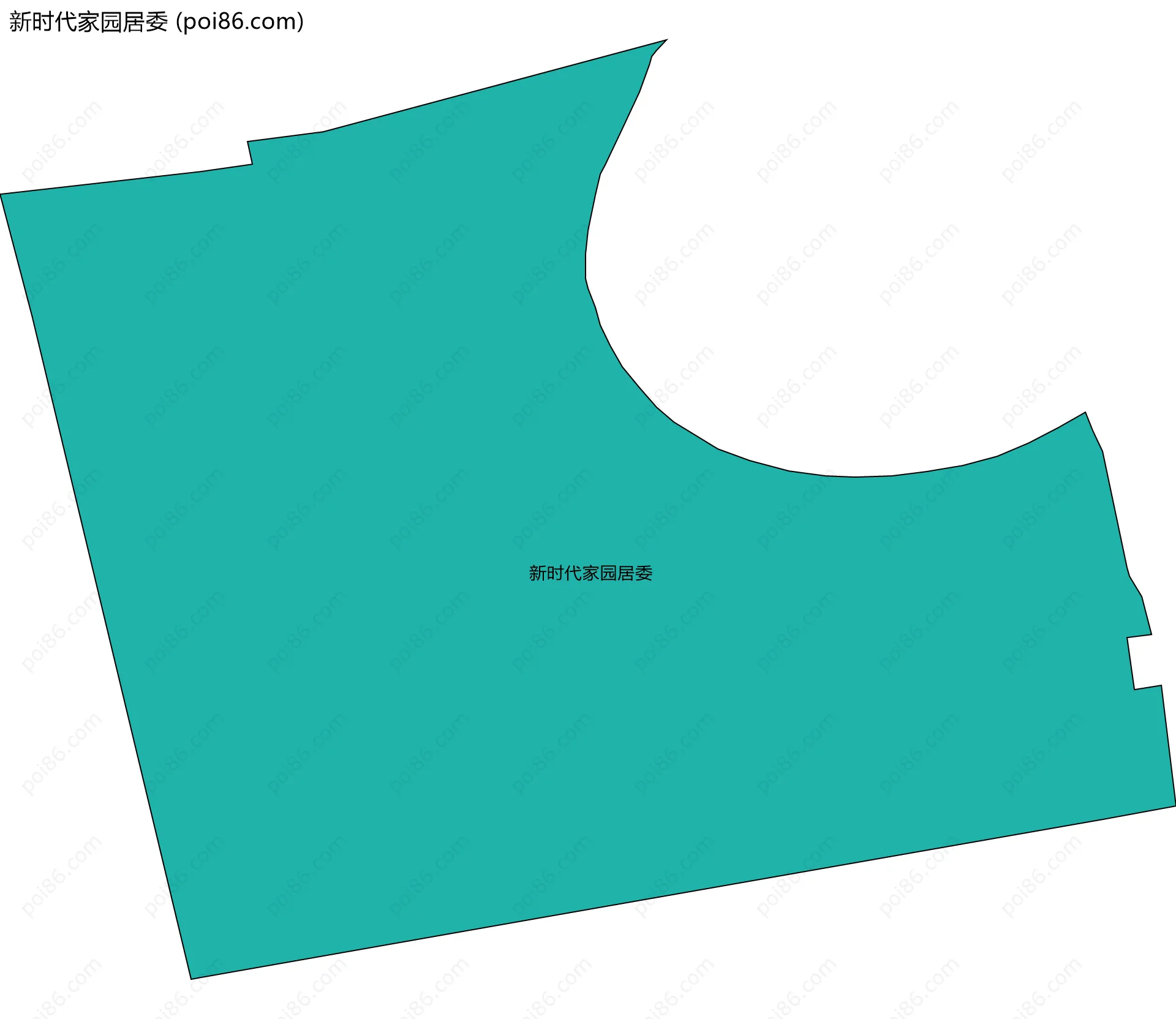 新时代家园居委边界地图