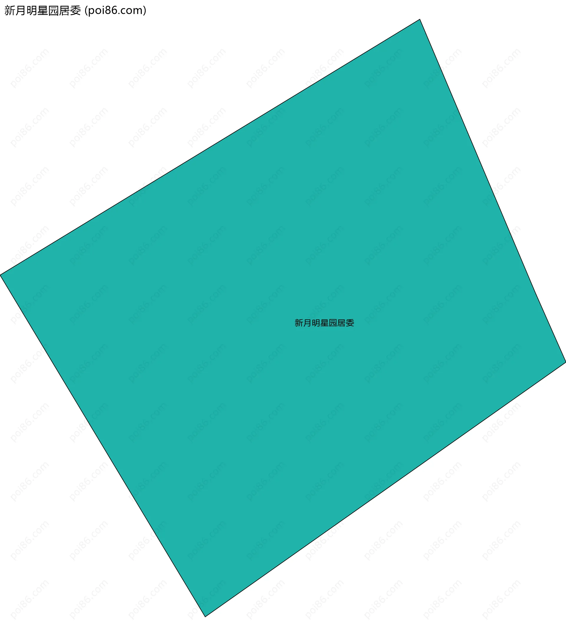 新月明星园居委边界地图