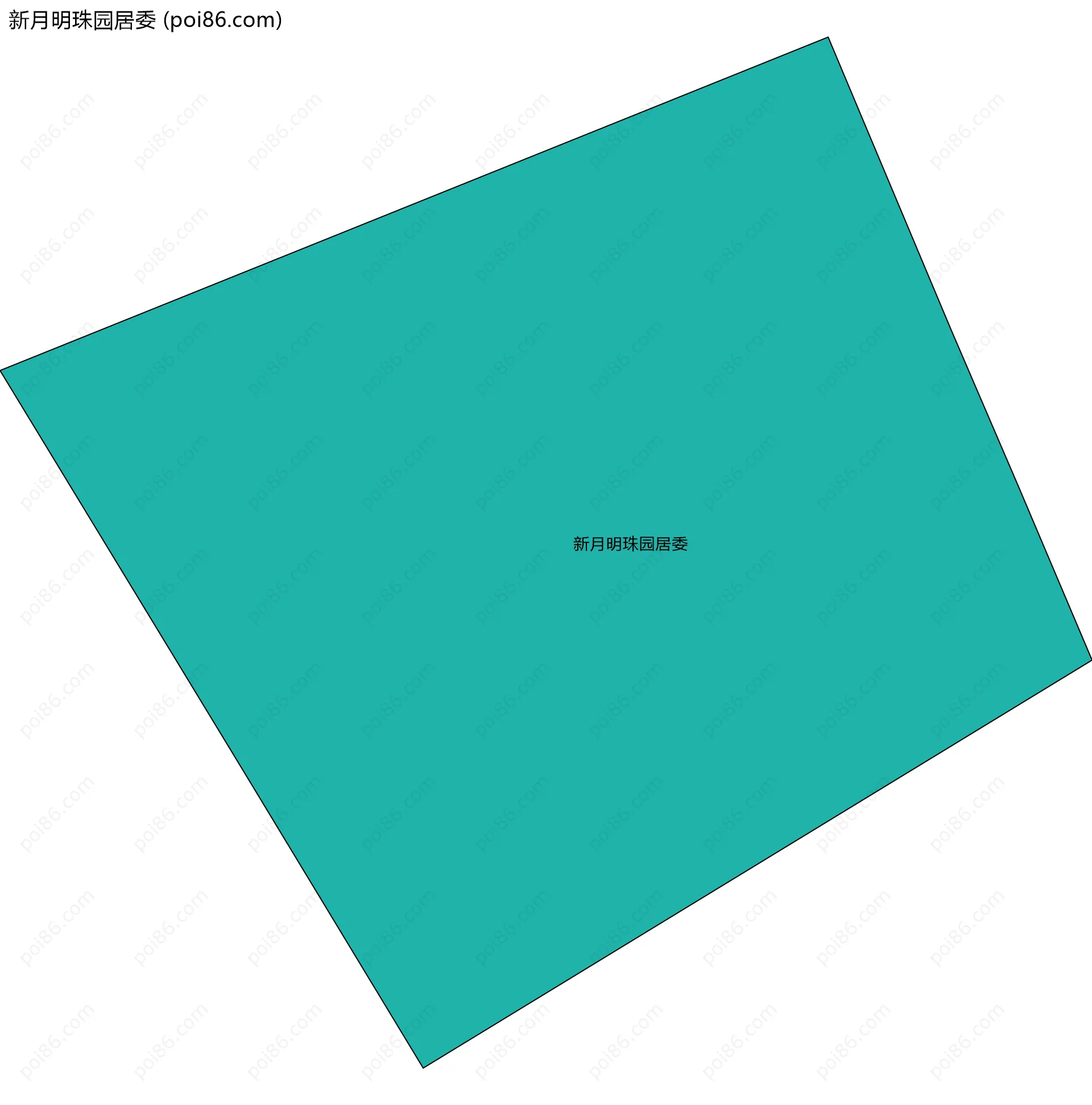 新月明珠园居委边界地图