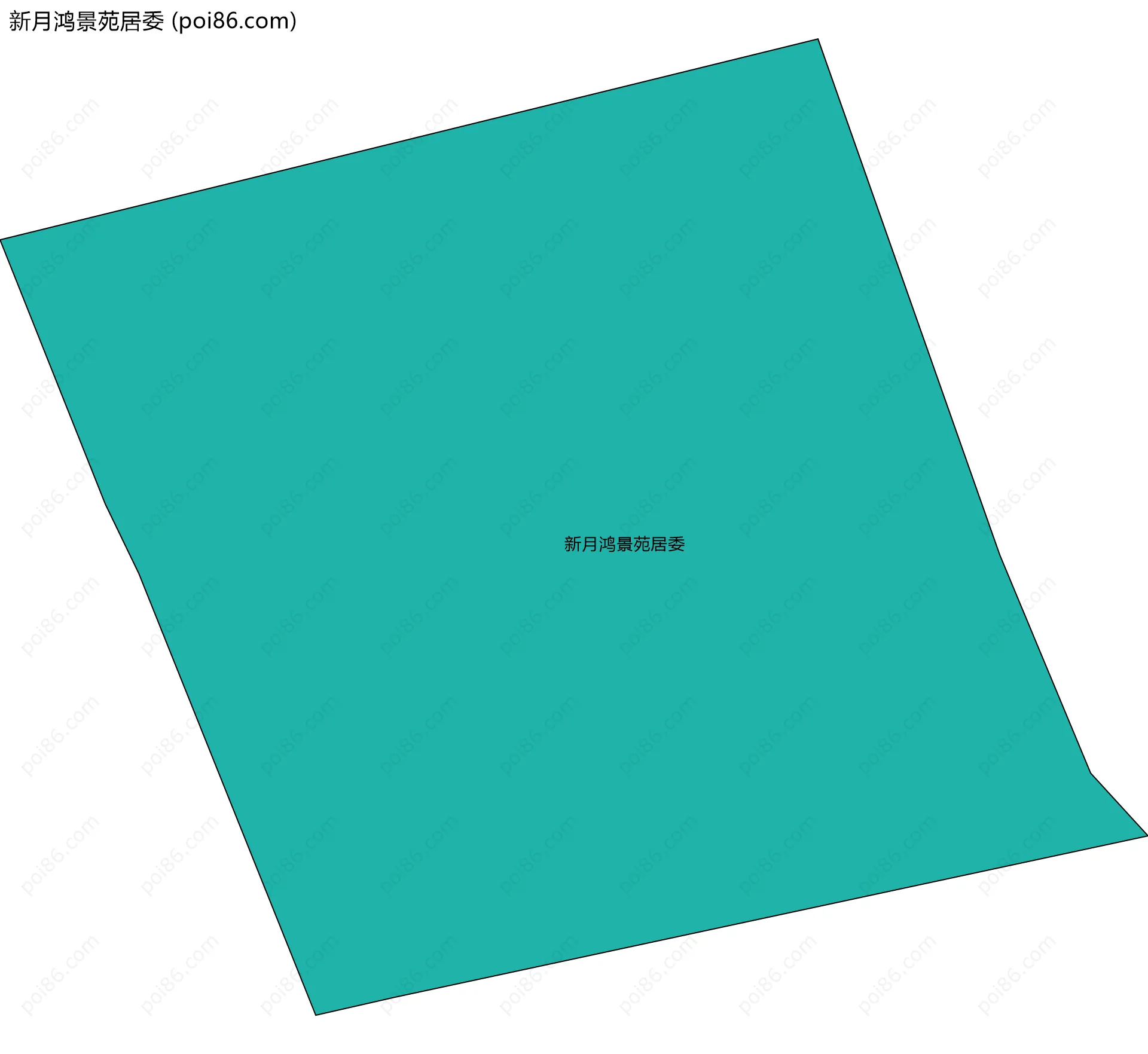 新月鸿景苑居委边界地图