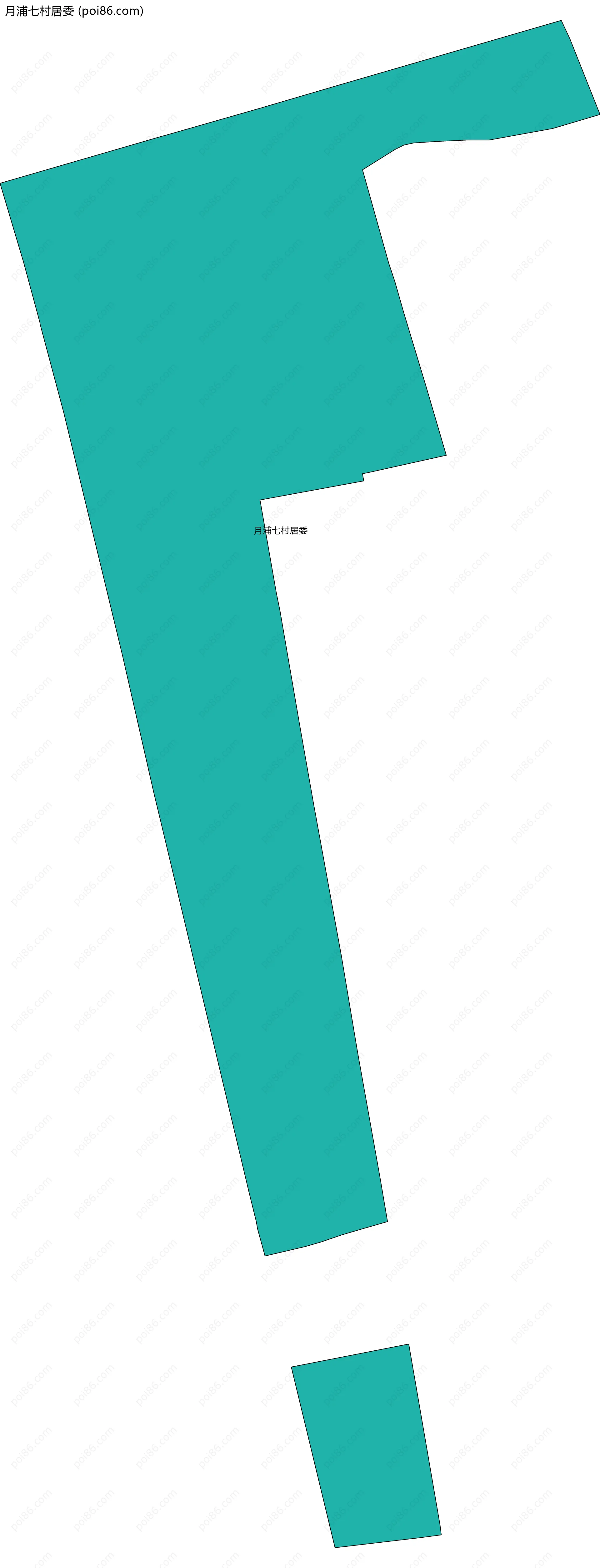 月浦七村居委边界地图