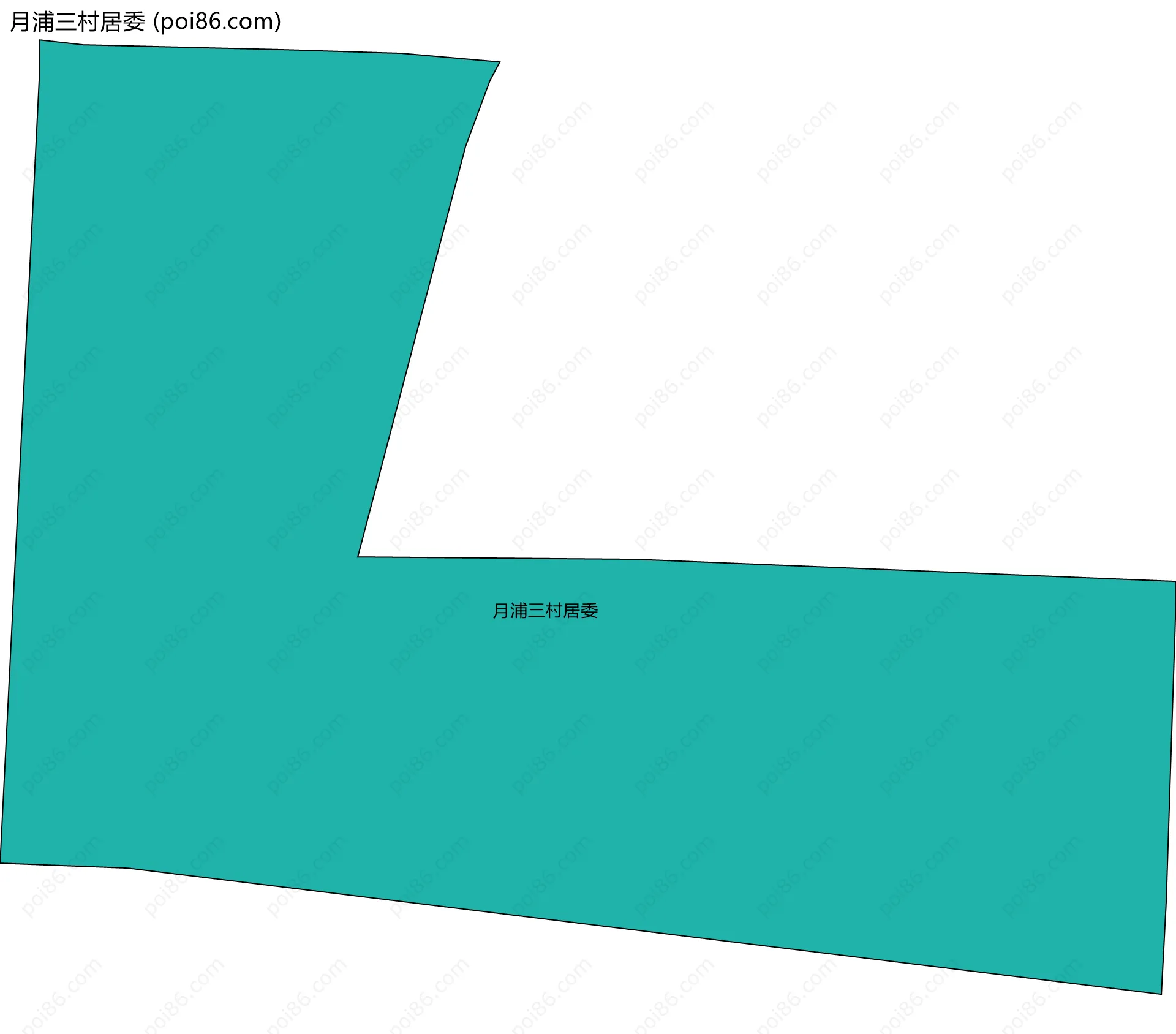 月浦三村居委边界地图