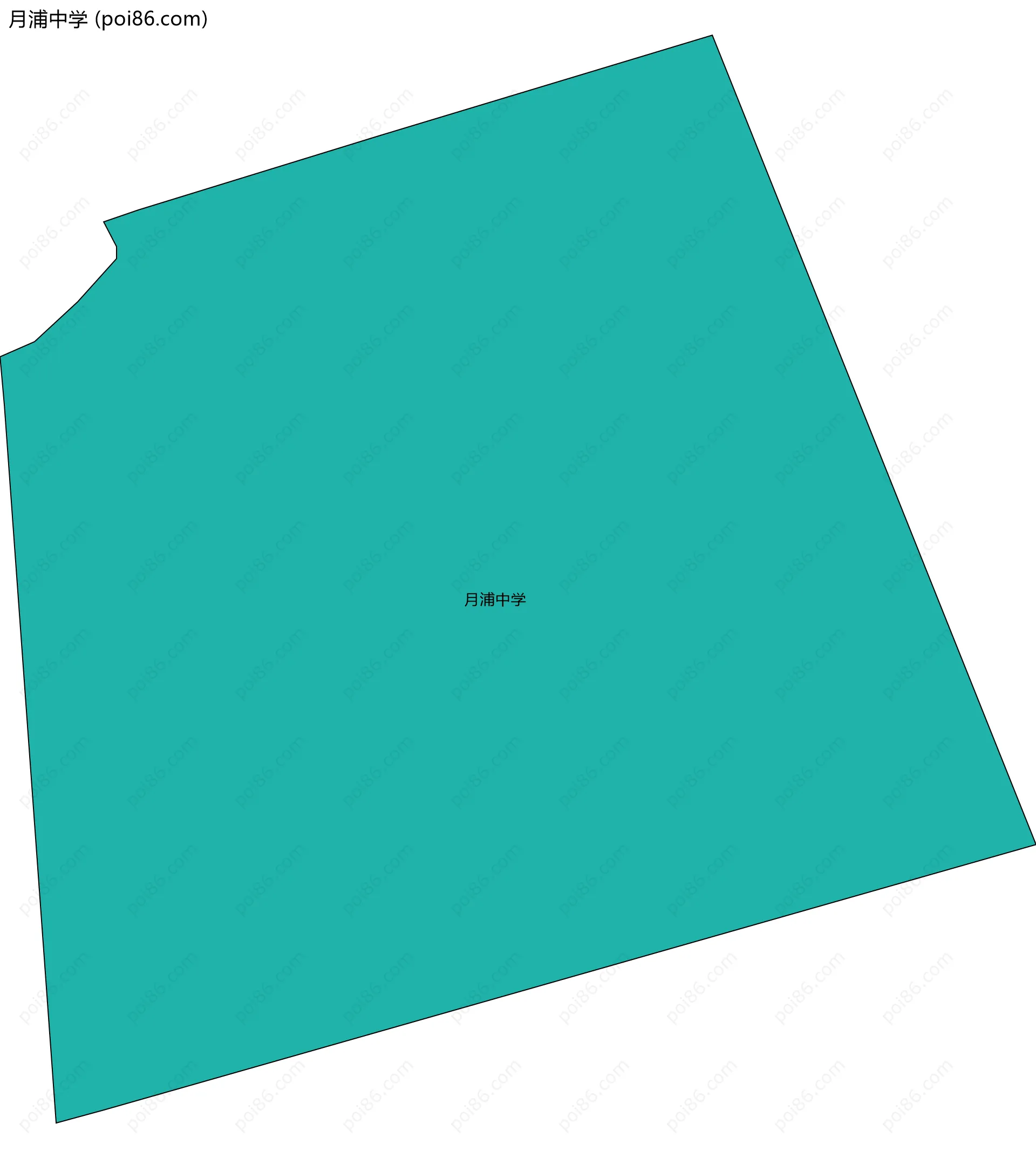 月浦中学边界地图