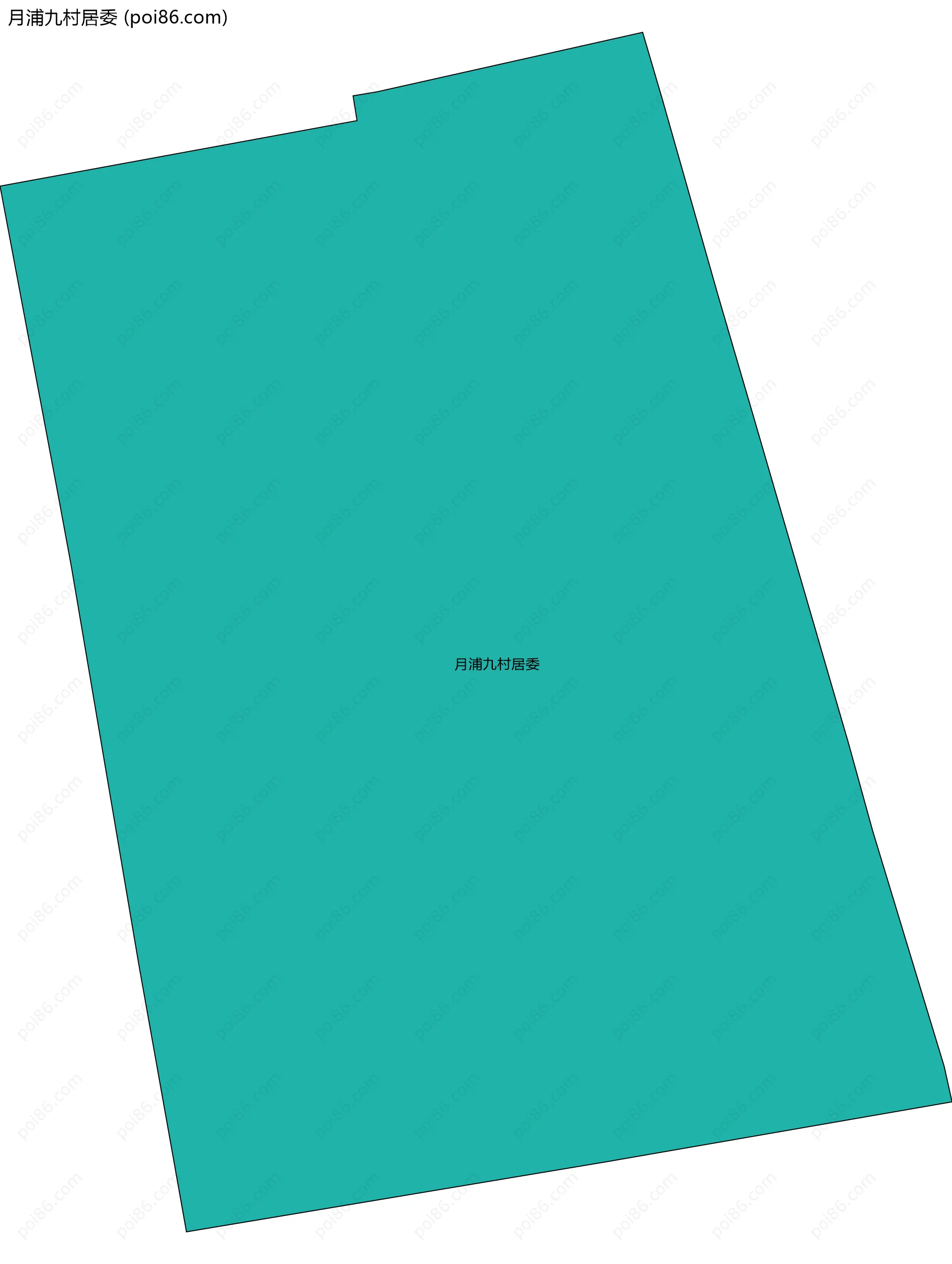 月浦九村居委边界地图