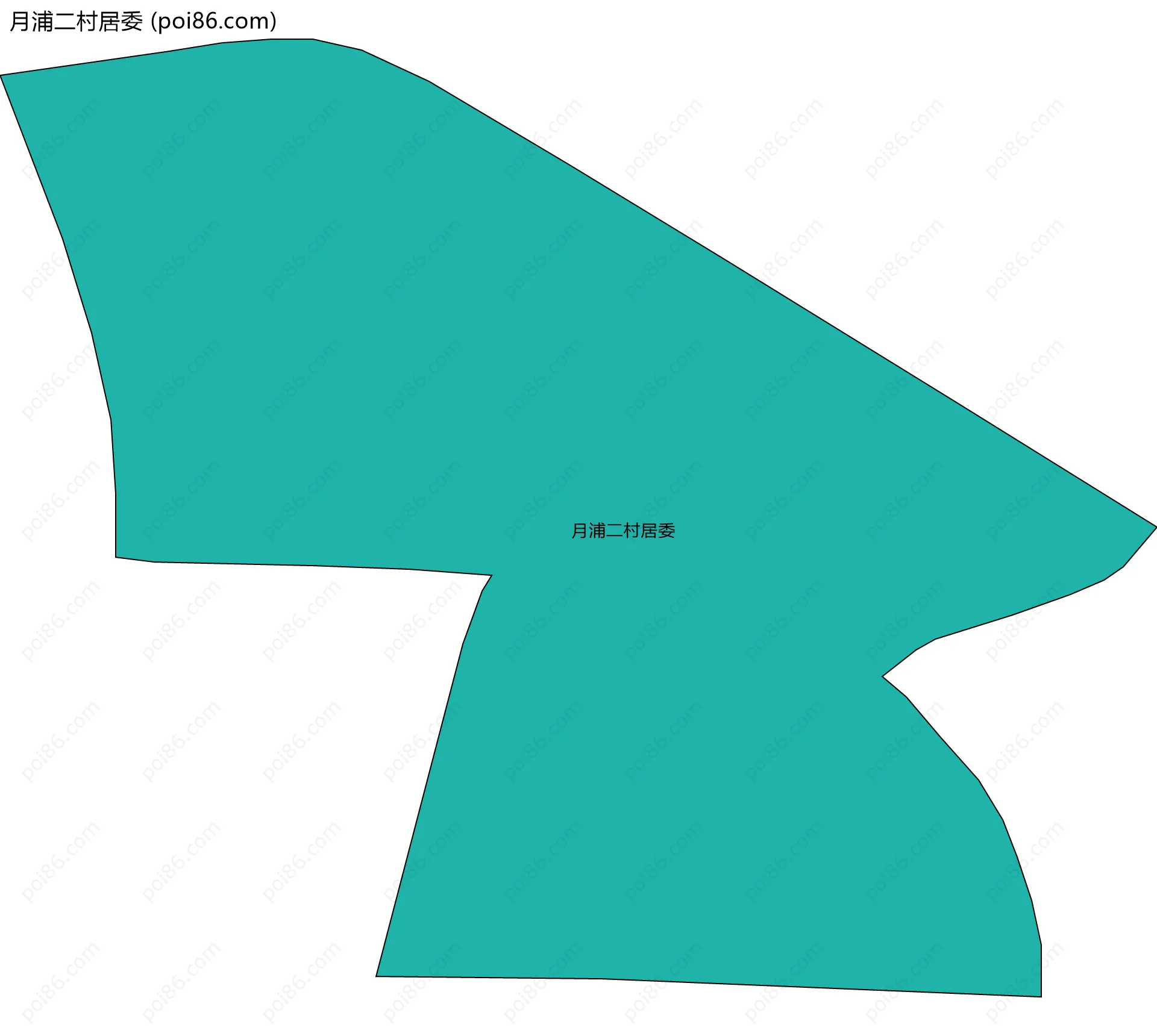 月浦二村居委边界地图