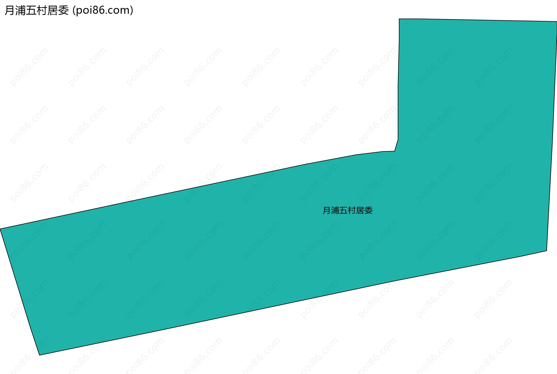 月浦五村居委边界地图