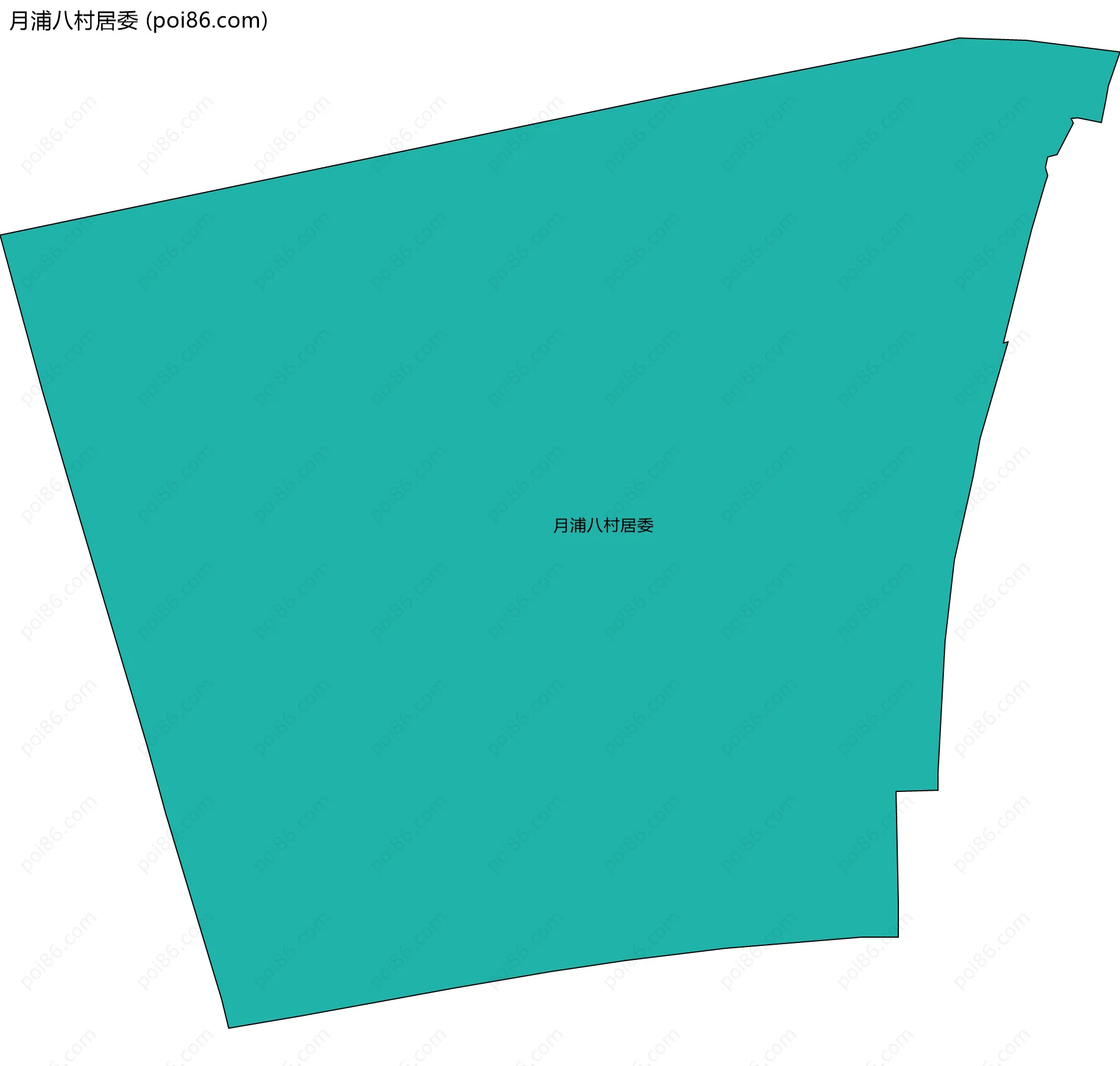 月浦八村居委边界地图