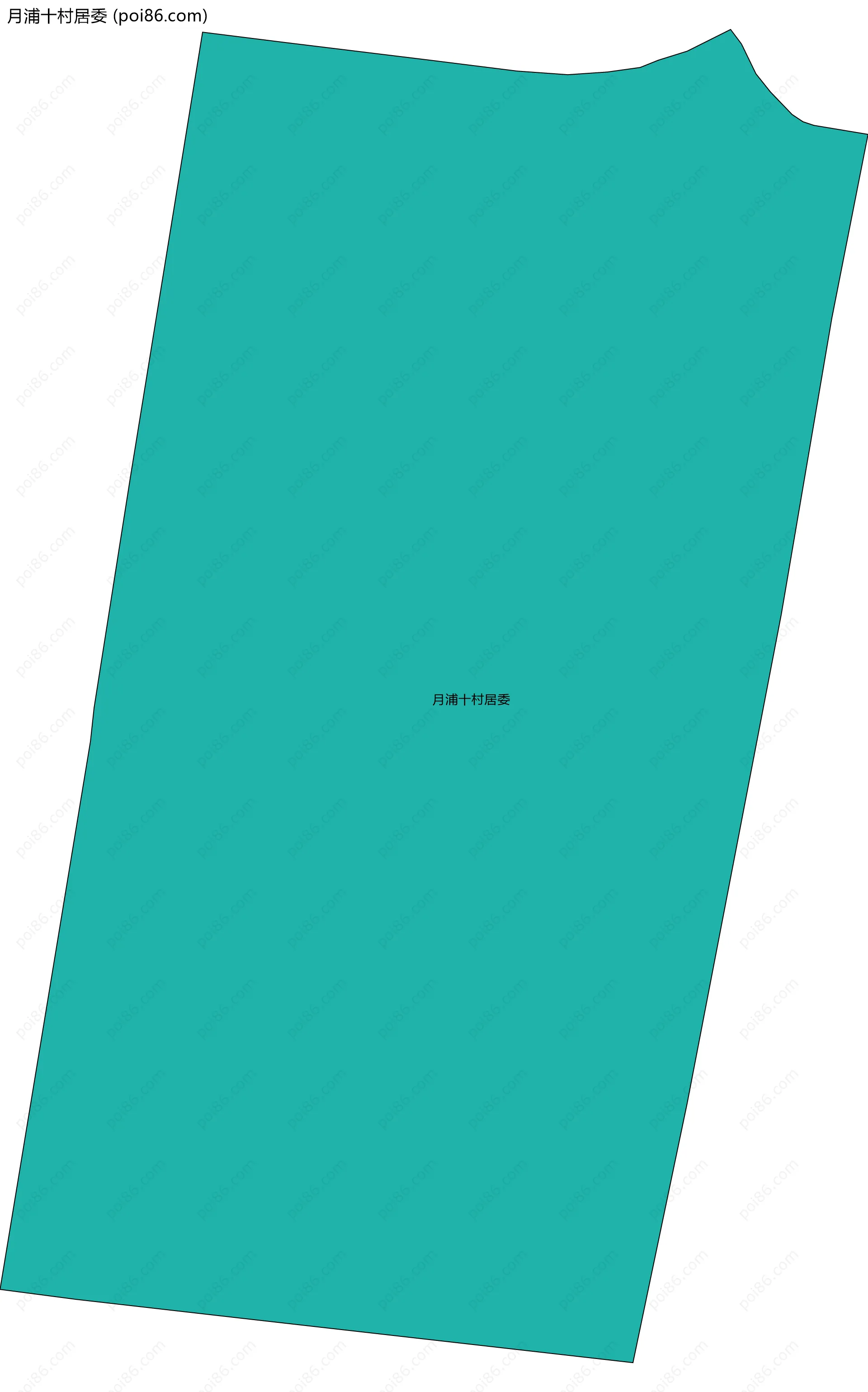 月浦十村居委边界地图