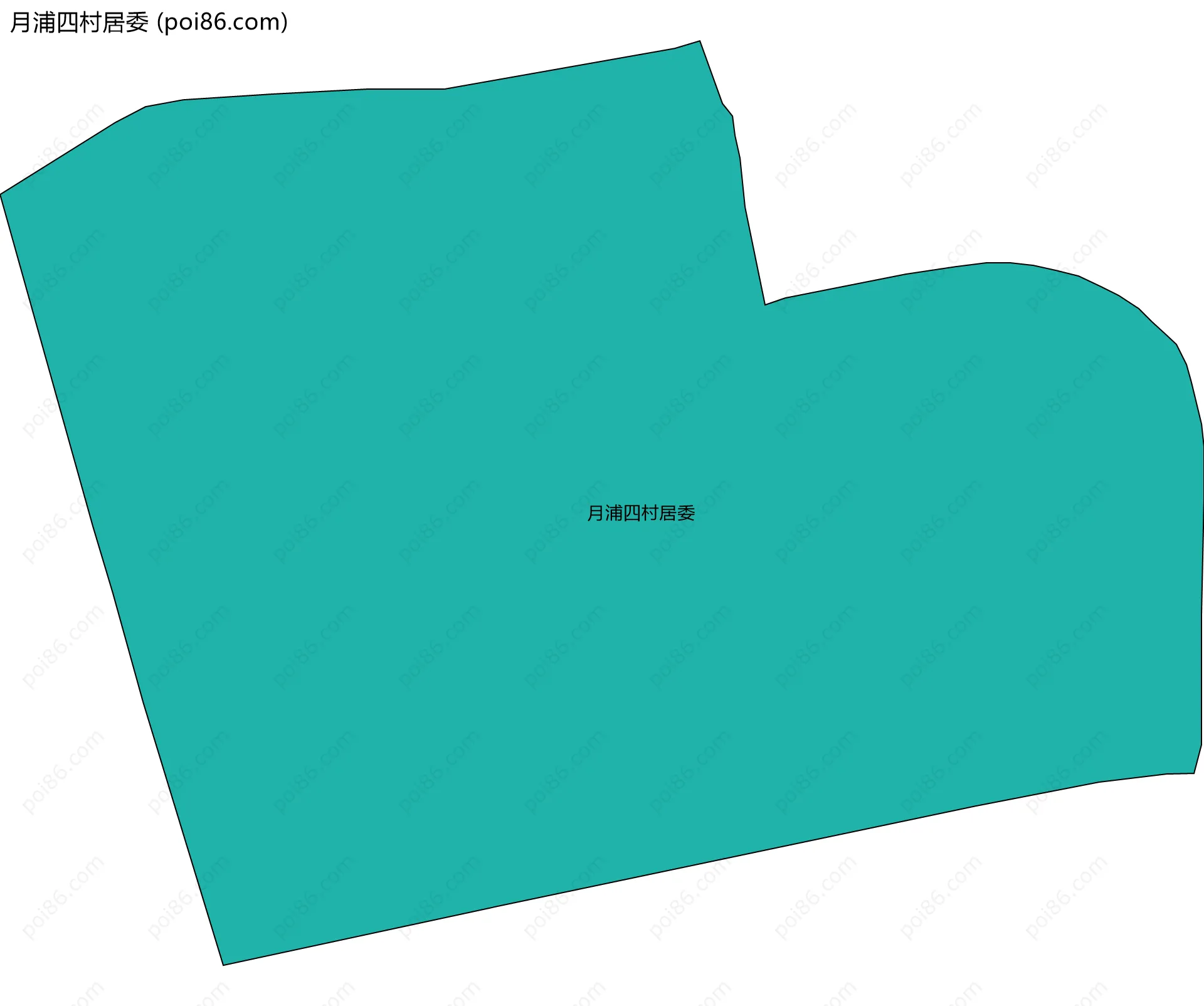 月浦四村居委边界地图