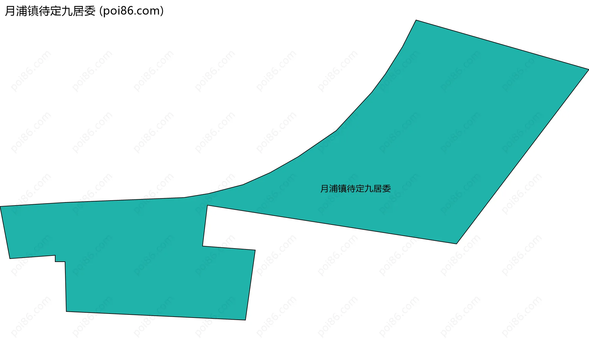 月浦镇待定九居委边界地图