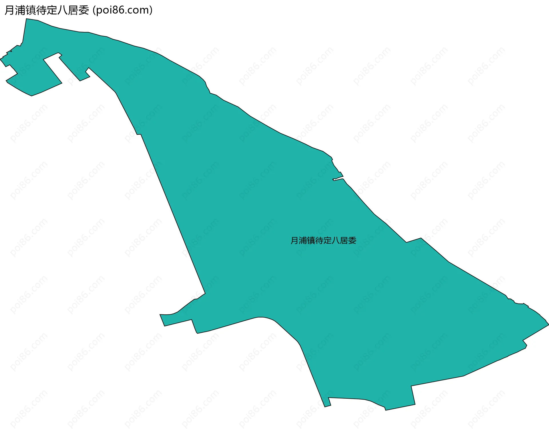 月浦镇待定八居委边界地图