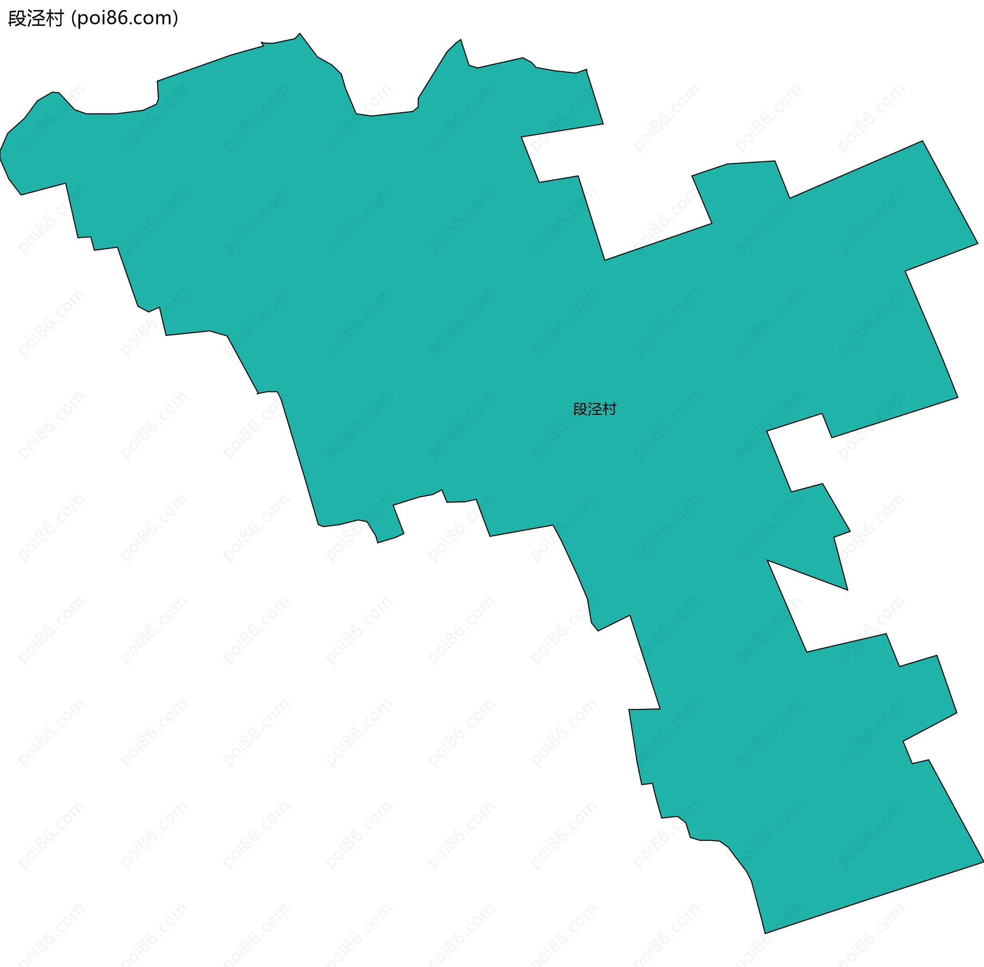 段泾村边界地图