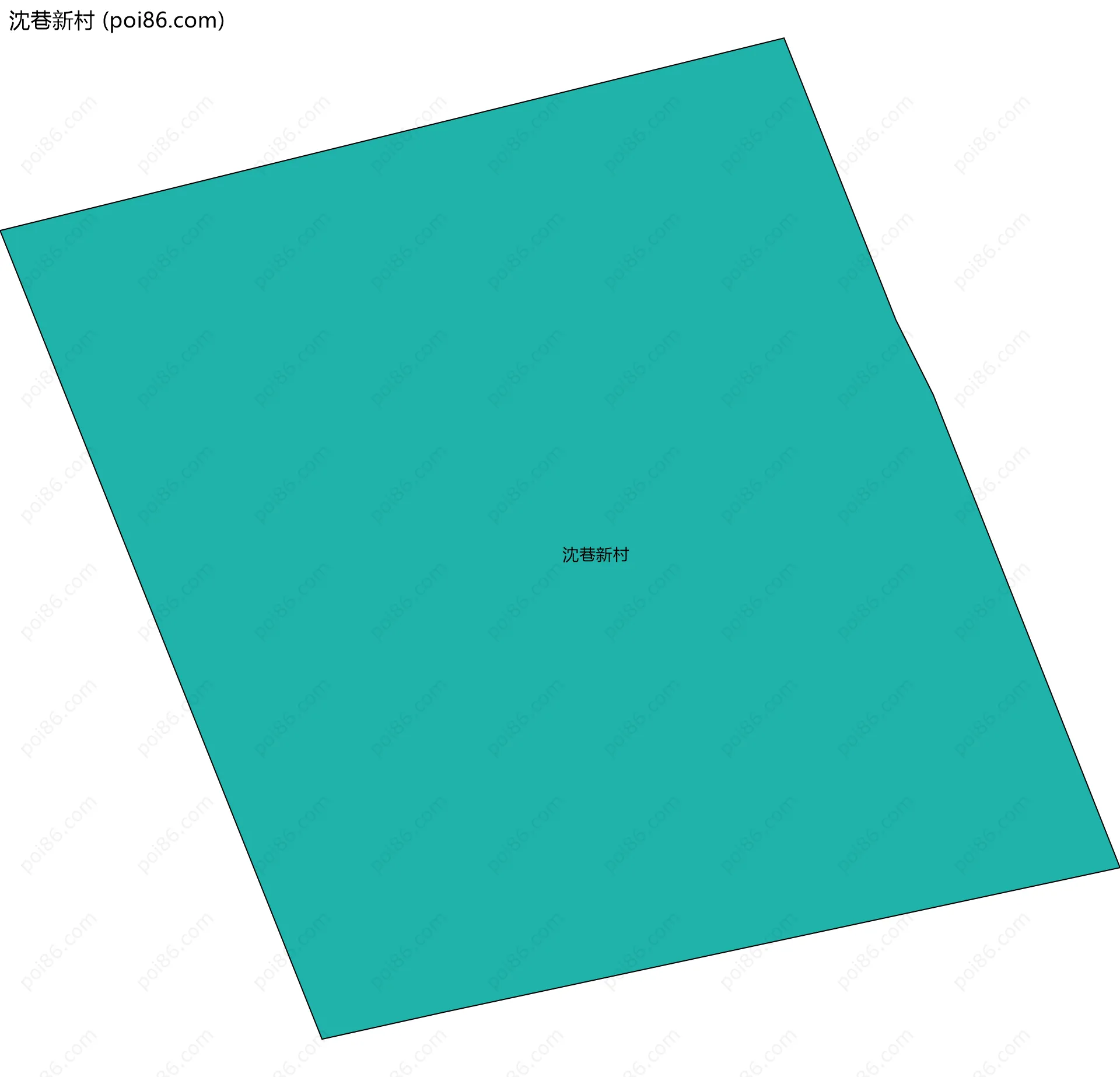 沈巷新村边界地图