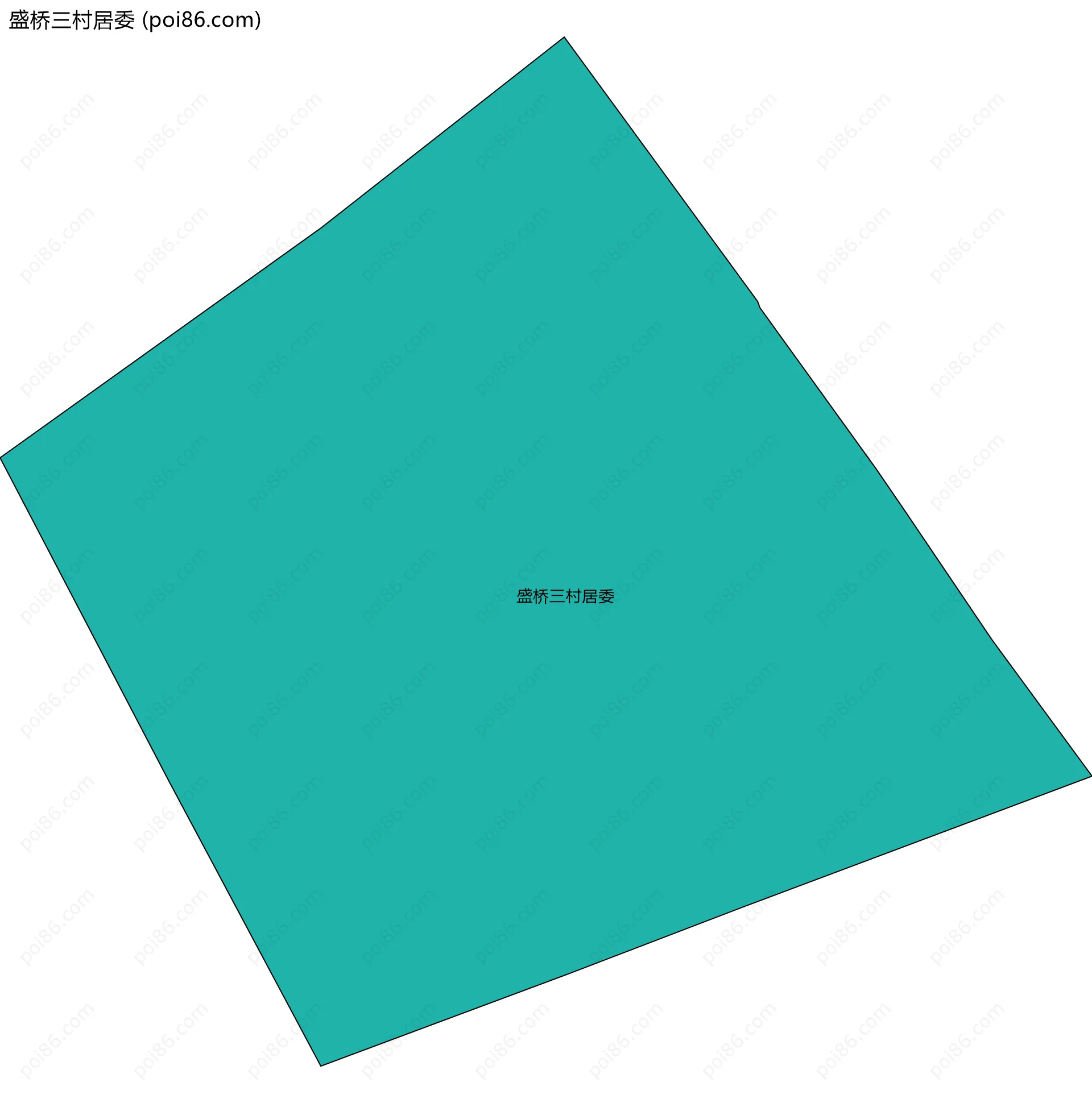 盛桥三村居委边界地图
