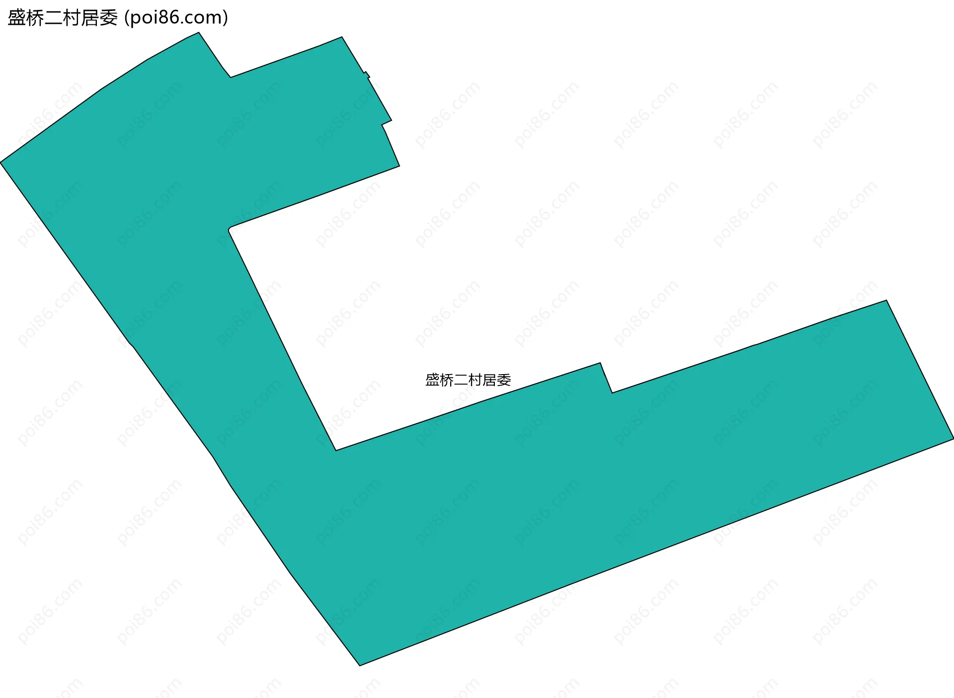 盛桥二村居委边界地图