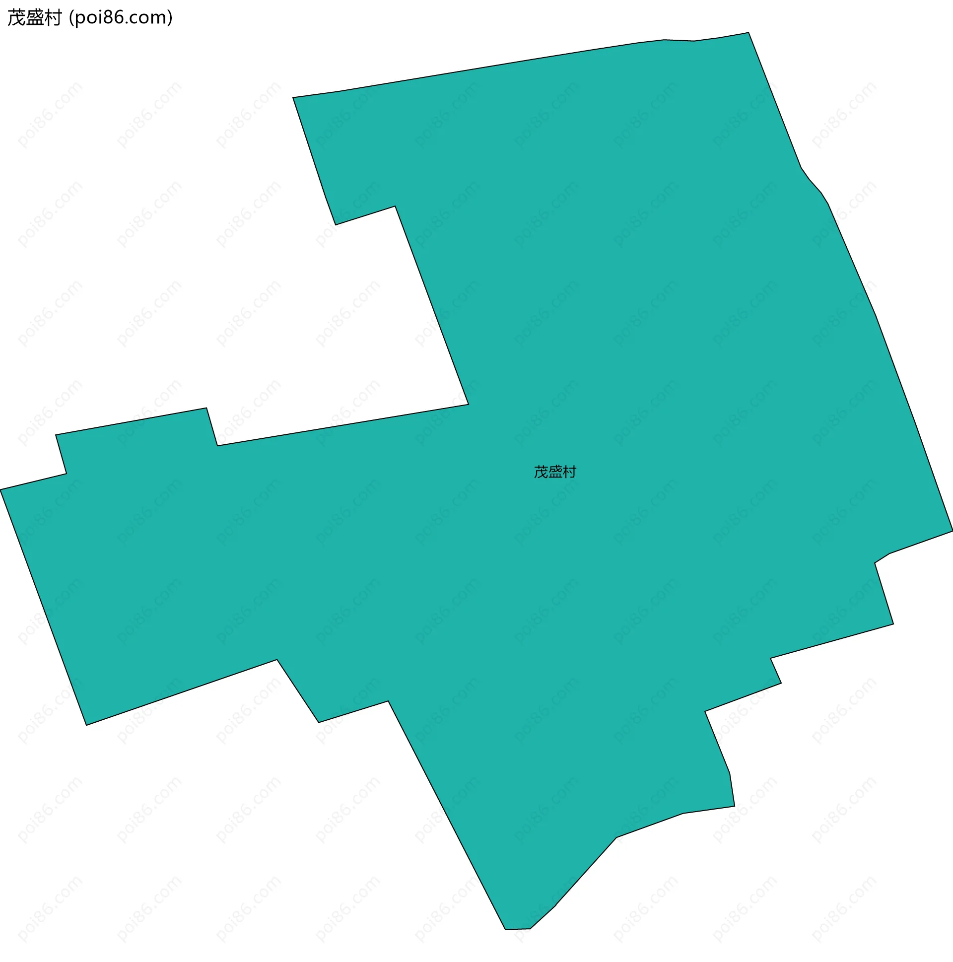 茂盛村边界地图