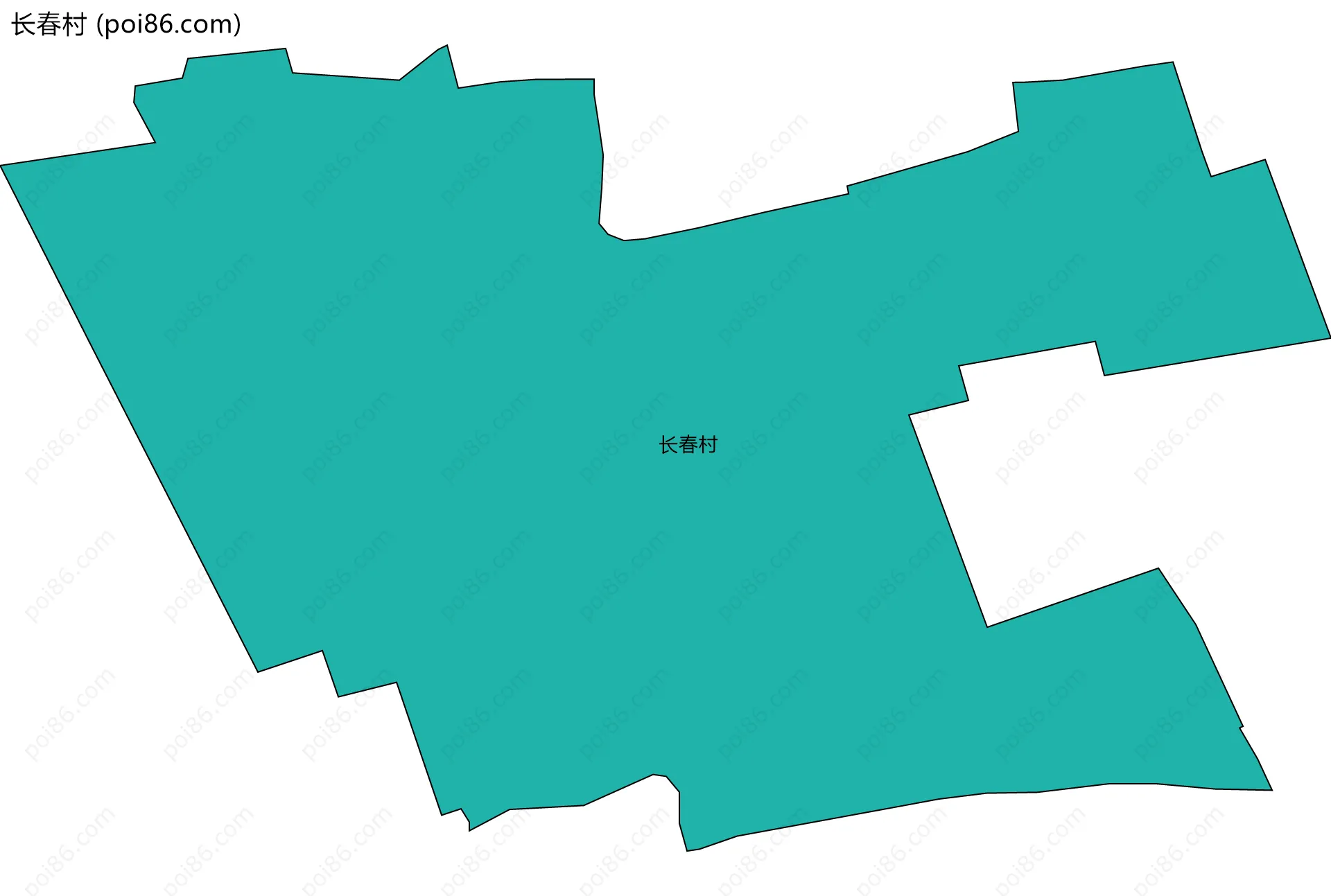 长春村边界地图