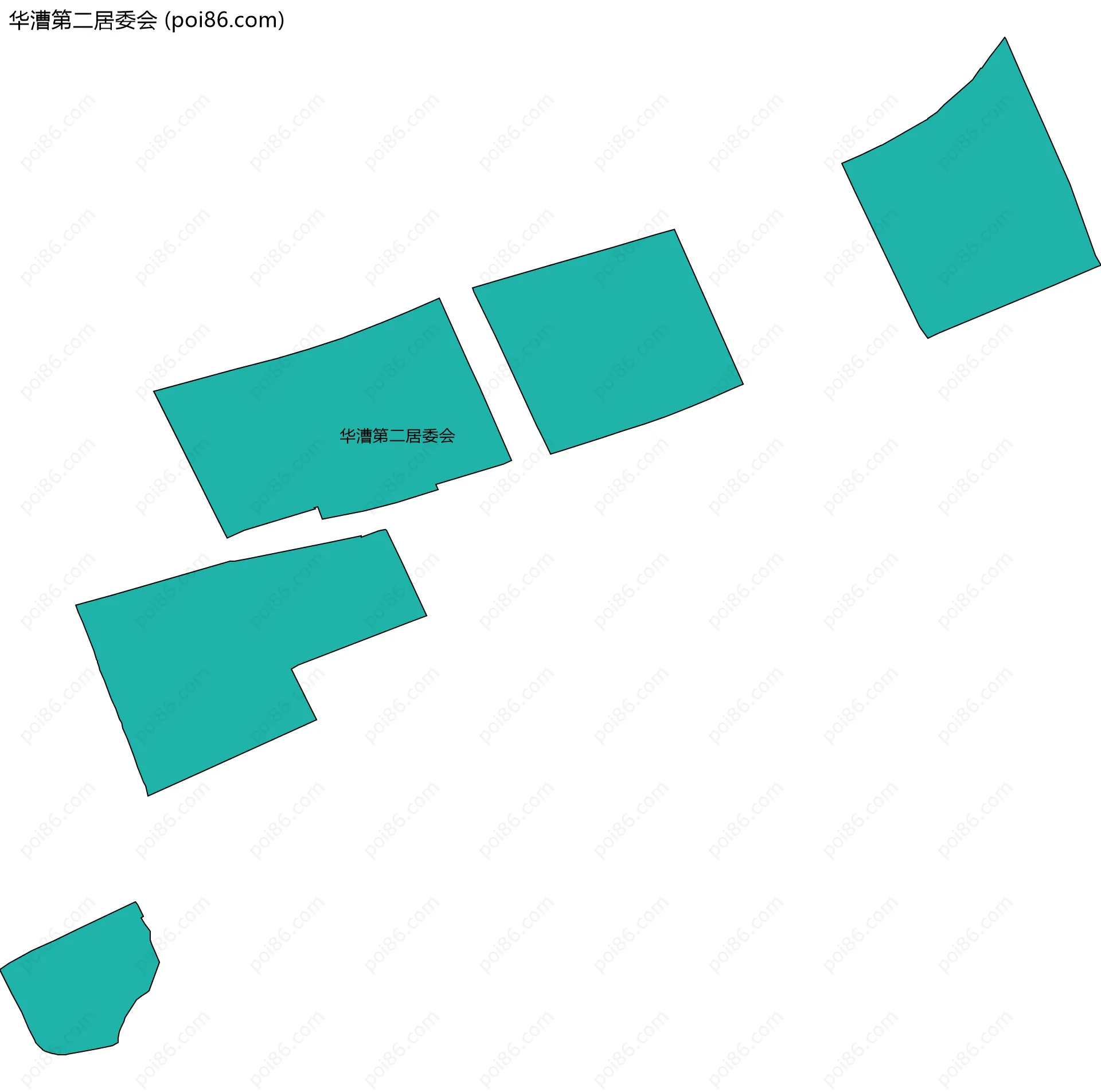 华漕第二居委会边界地图