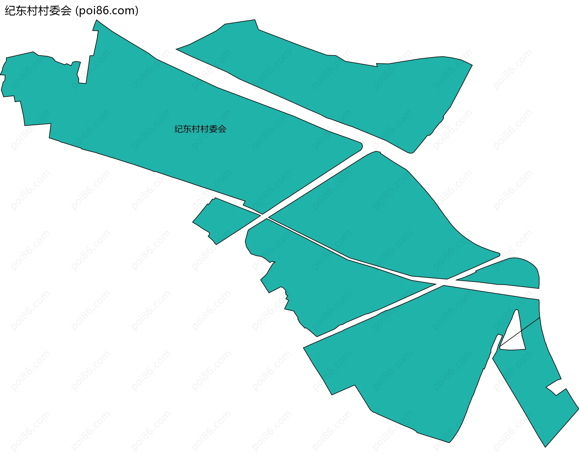 纪东村村委会边界地图