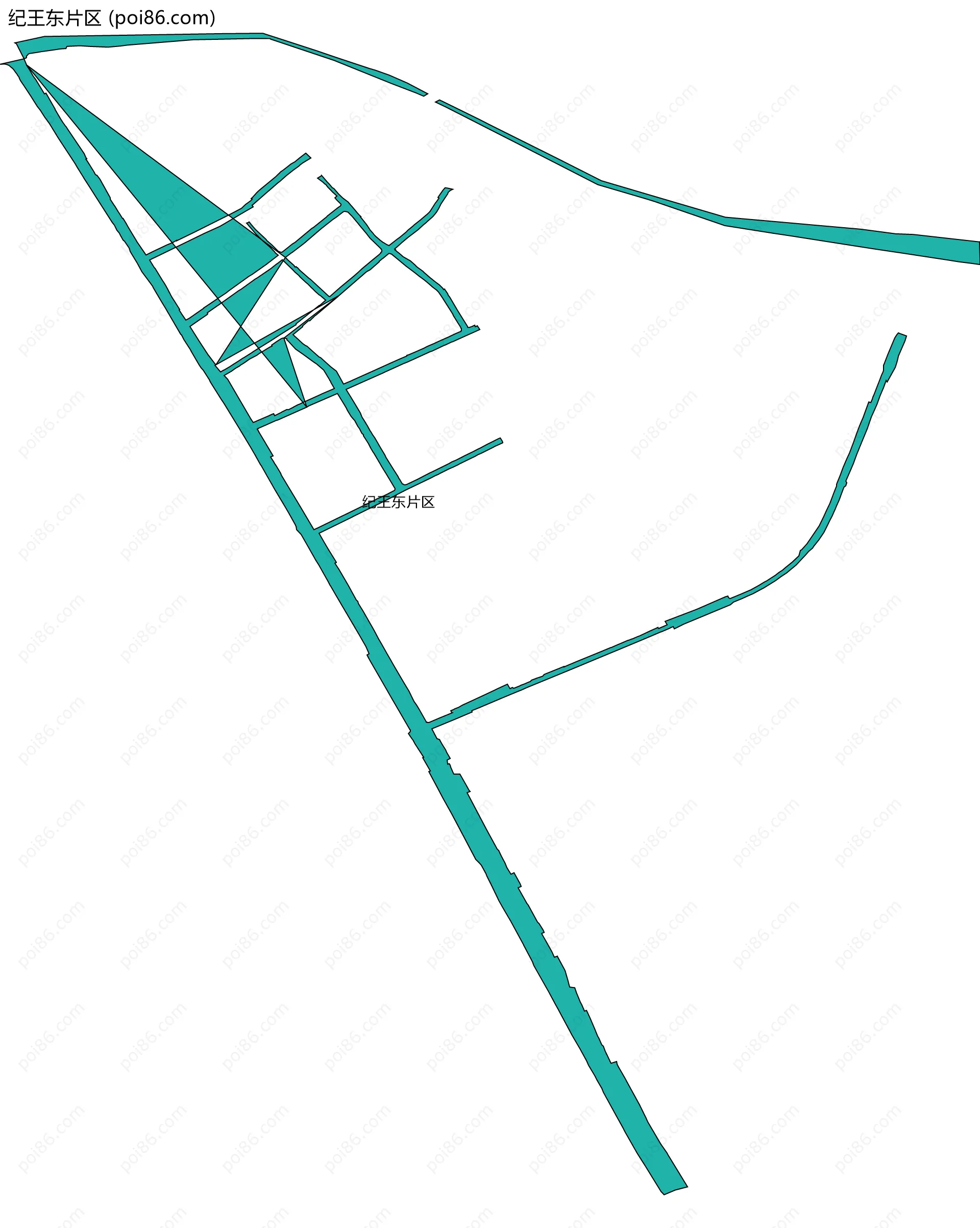 纪王东片区边界地图