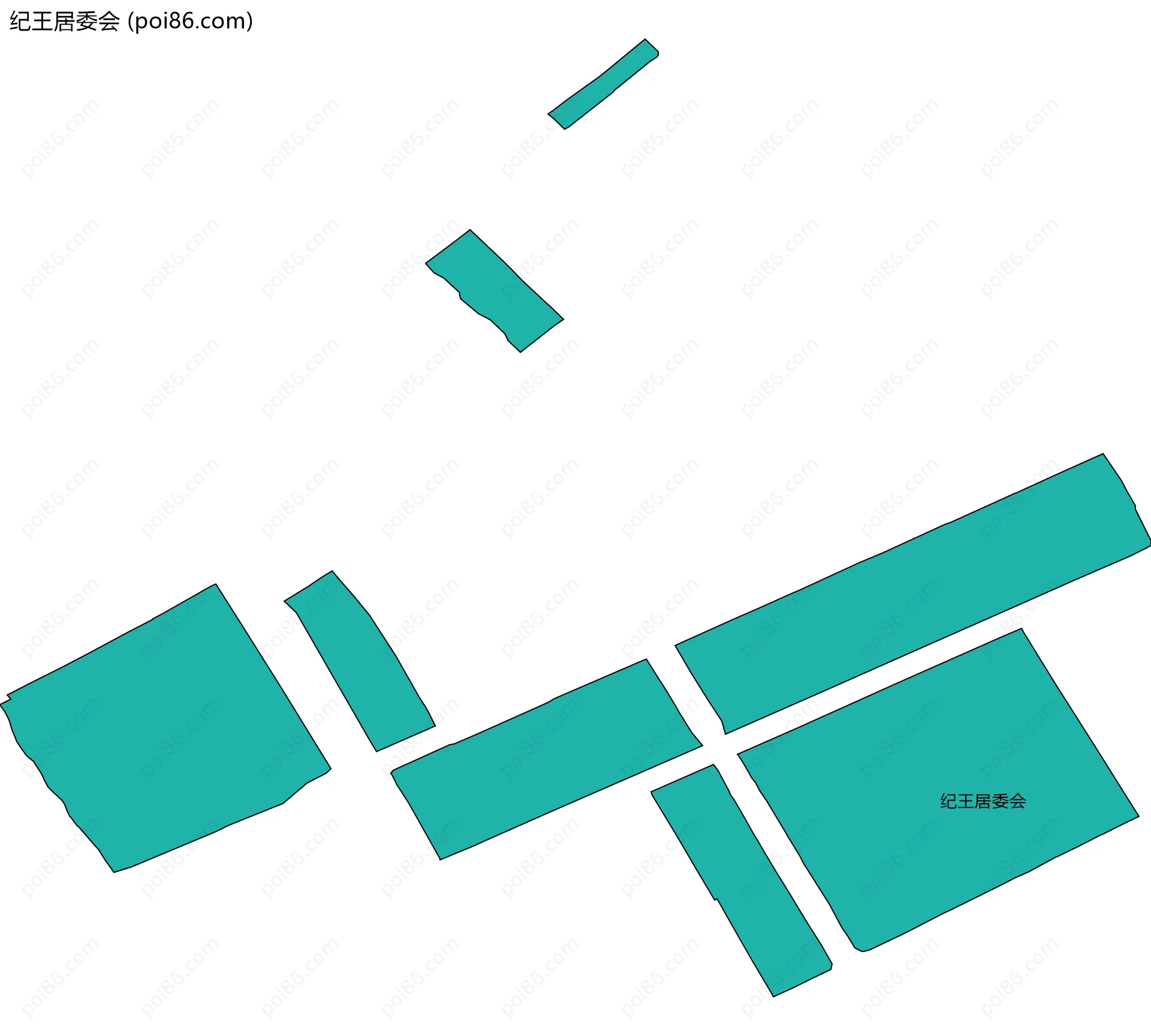 纪王居委会边界地图