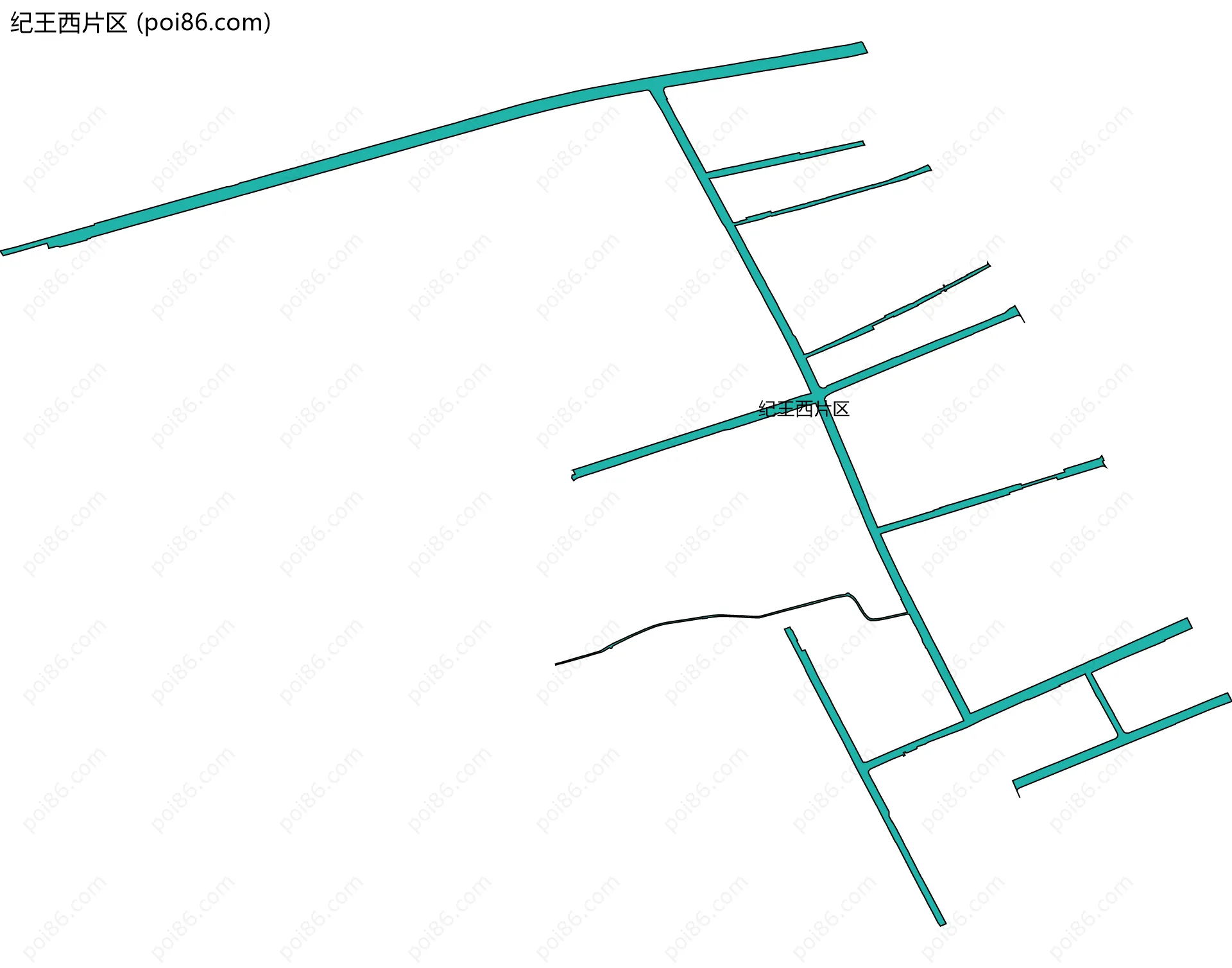 纪王西片区边界地图
