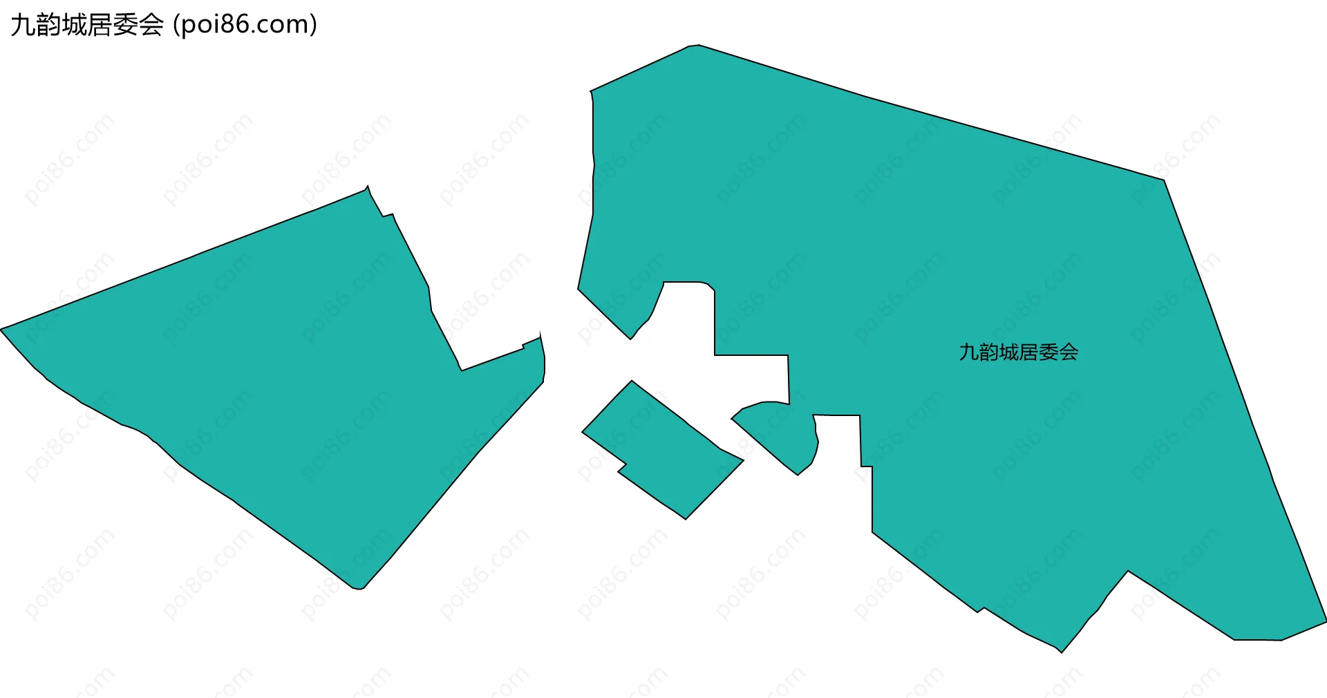 九韵城居委会边界地图