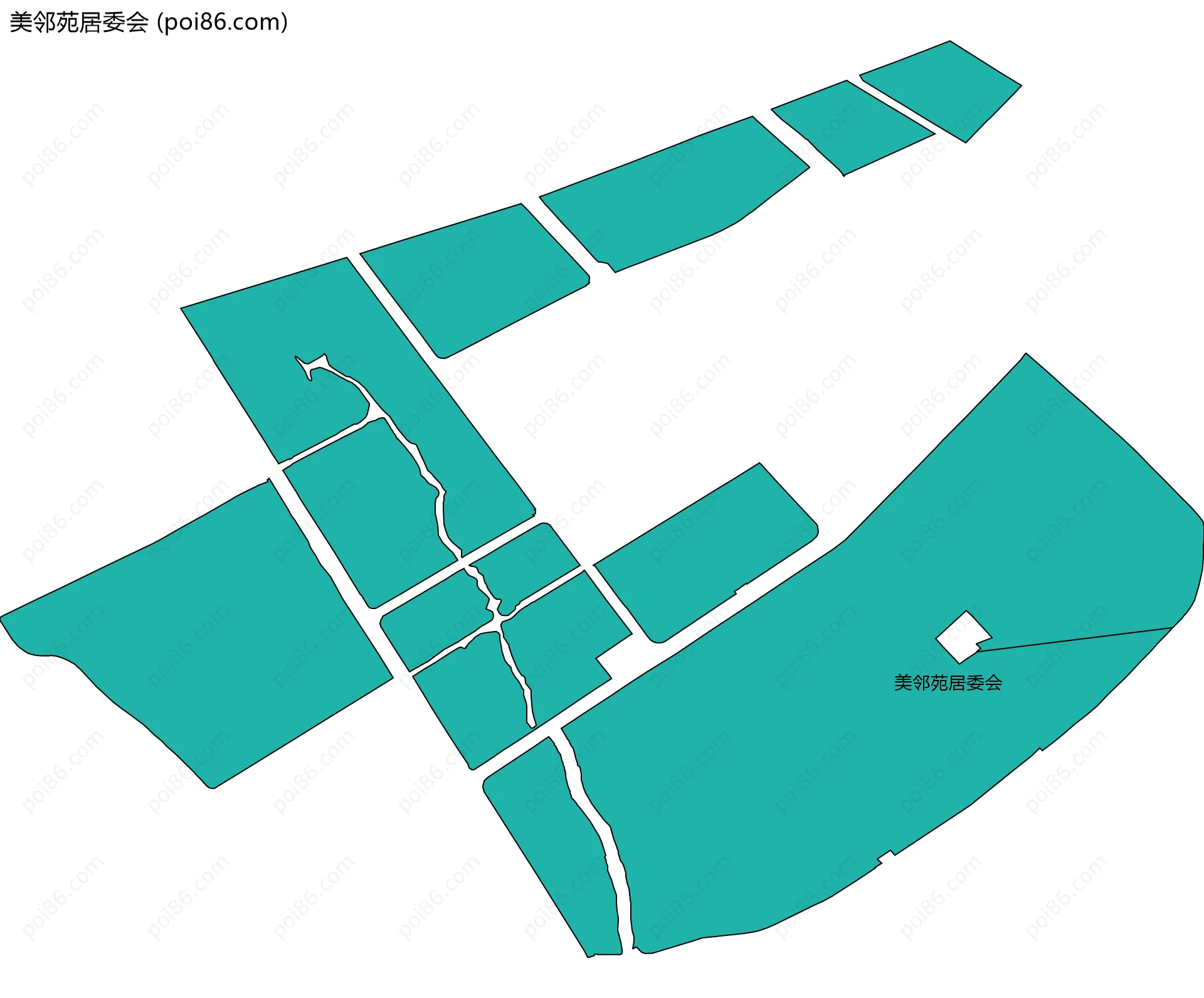 美邻苑居委会边界地图