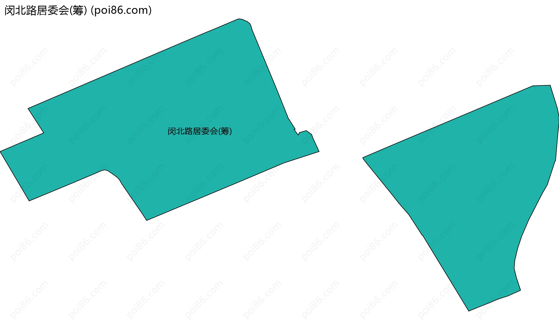闵北路居委会(筹)边界地图