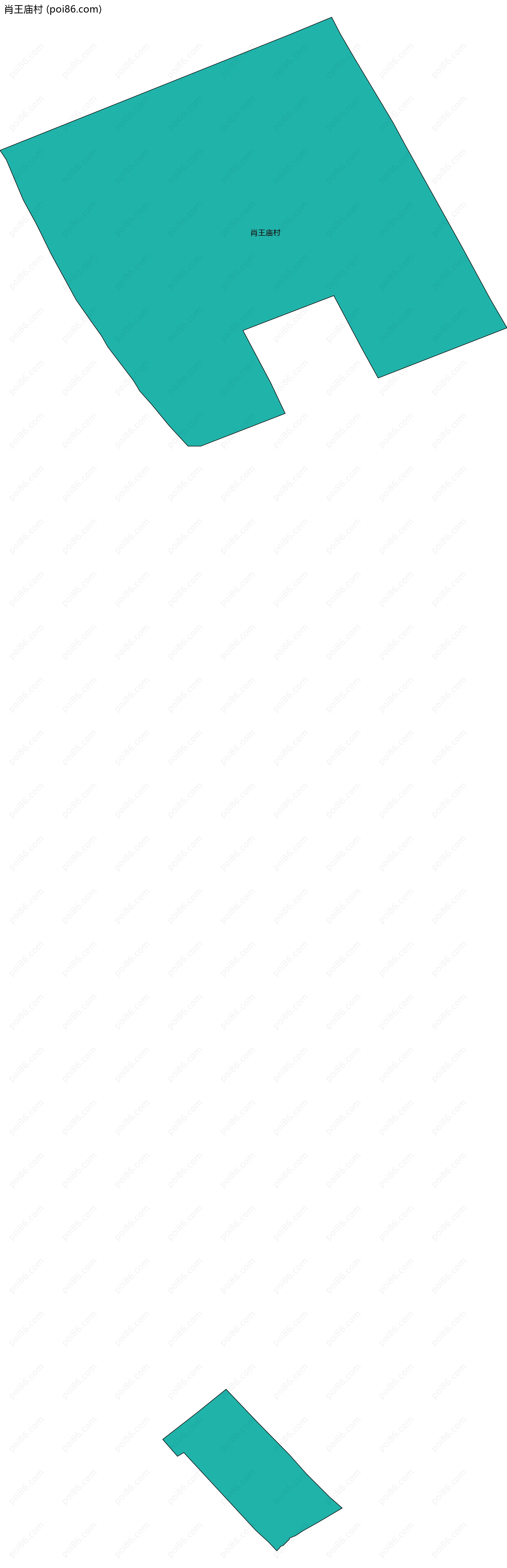 肖王庙村边界地图