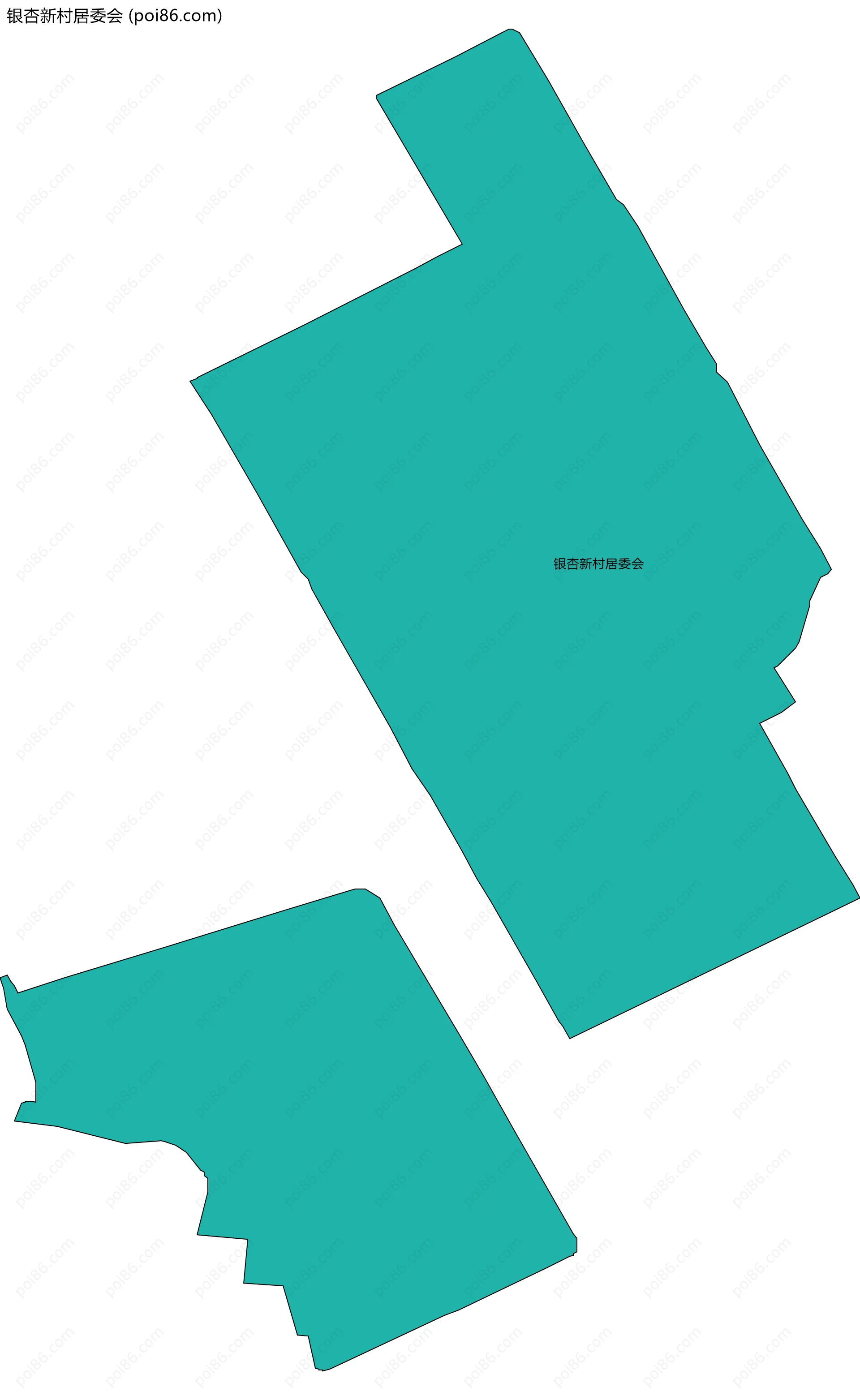 银杏新村居委会边界地图